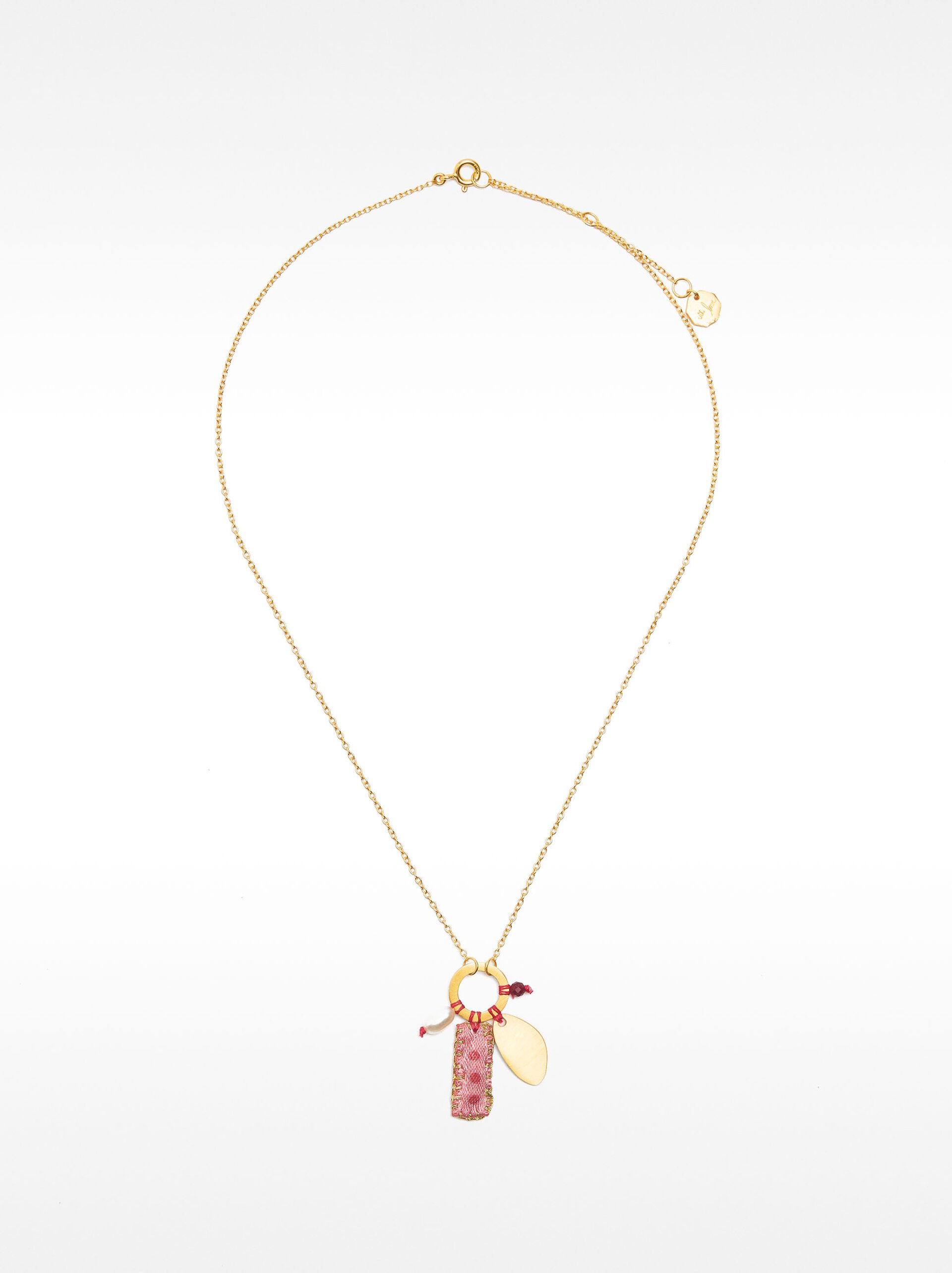 Pendant necklace with freshwater pearl - 925 sterling silver image number 1.0
