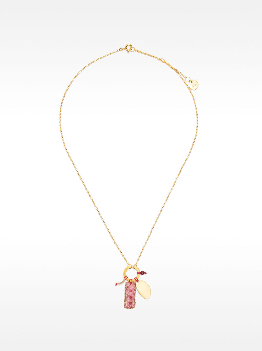 Pendant necklace with freshwater pearl - 925 sterling silver