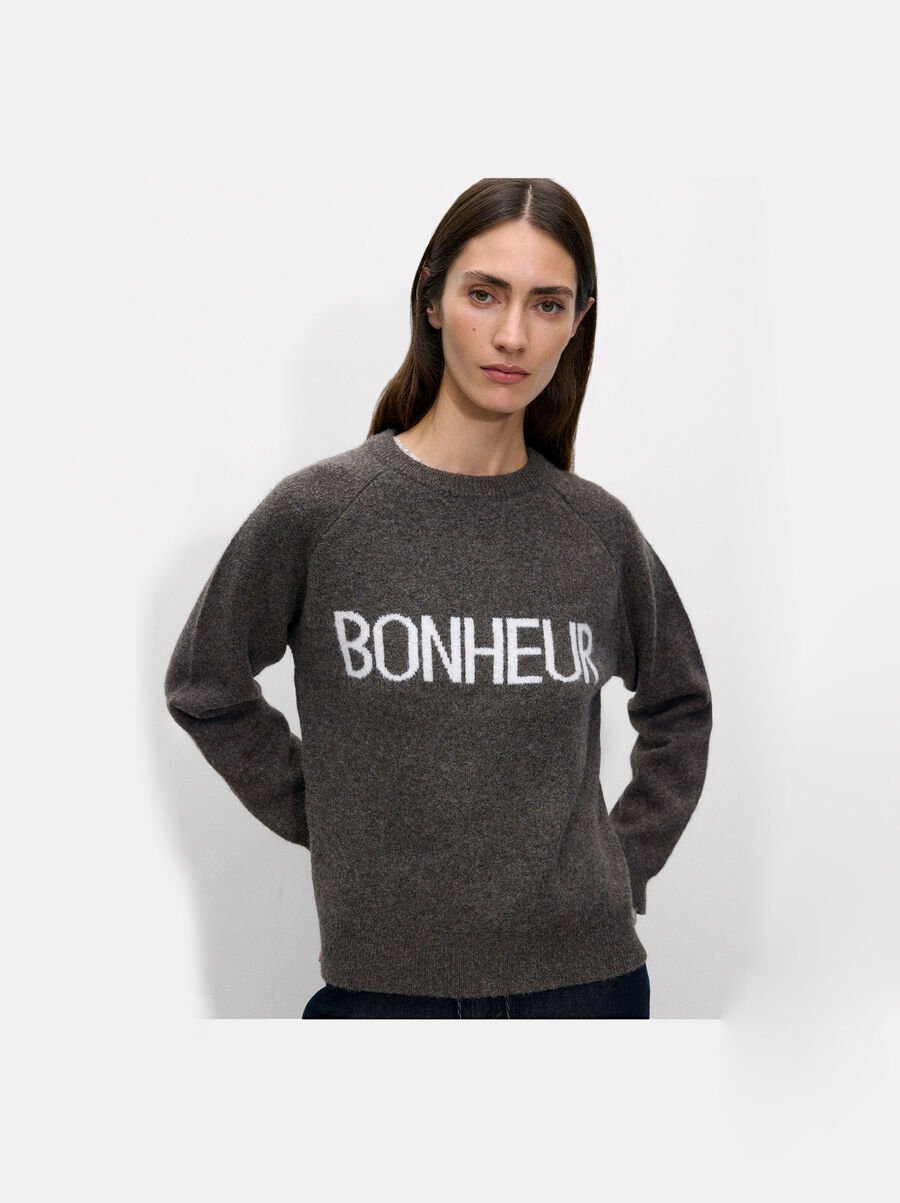Jacquard knit sweater