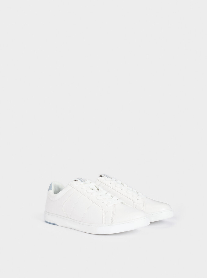 Trainers With Contrast Detailing, White, hi-res