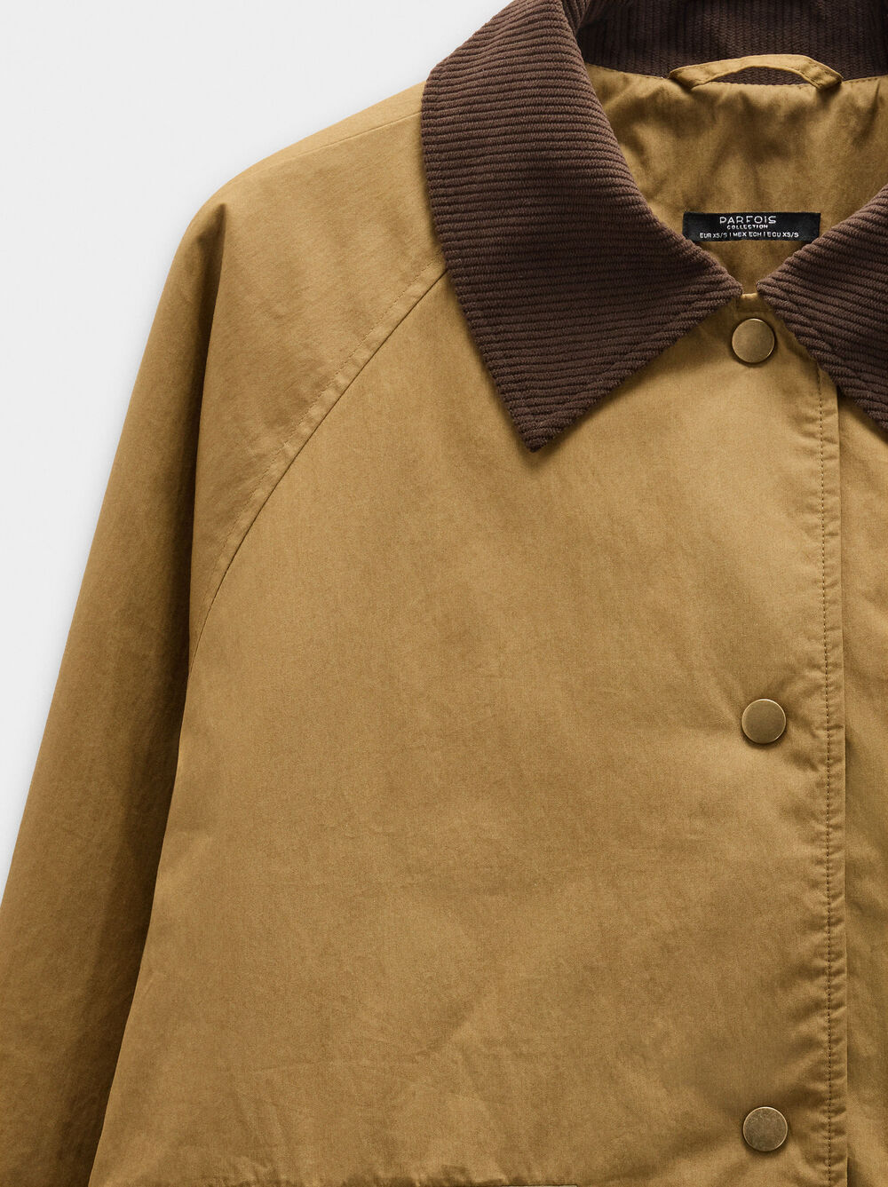 Jacket with cotton contrast