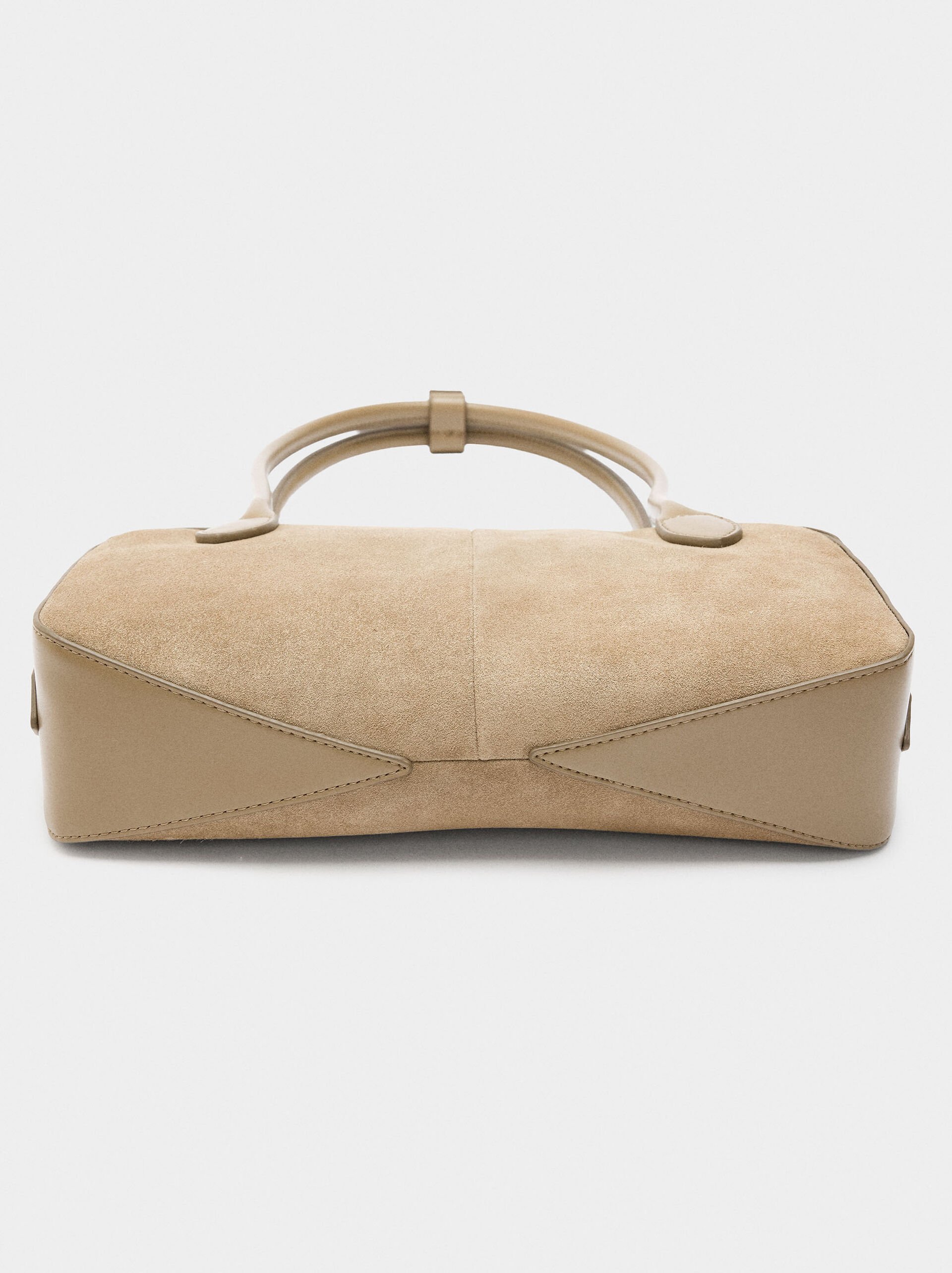 Shoulder bag with leather details image number 5.0