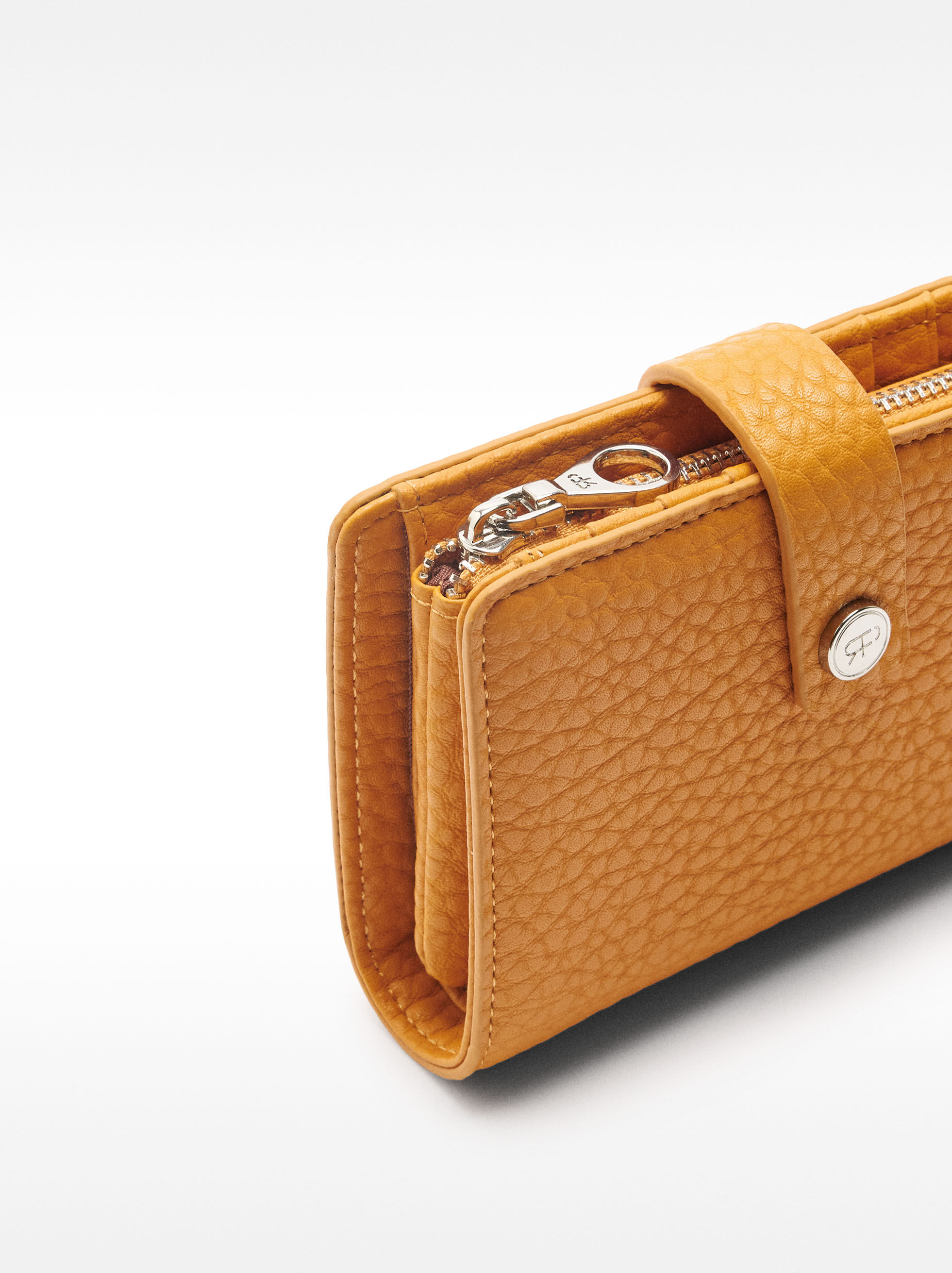 Wallet with texture S Bordeaux | Parfois