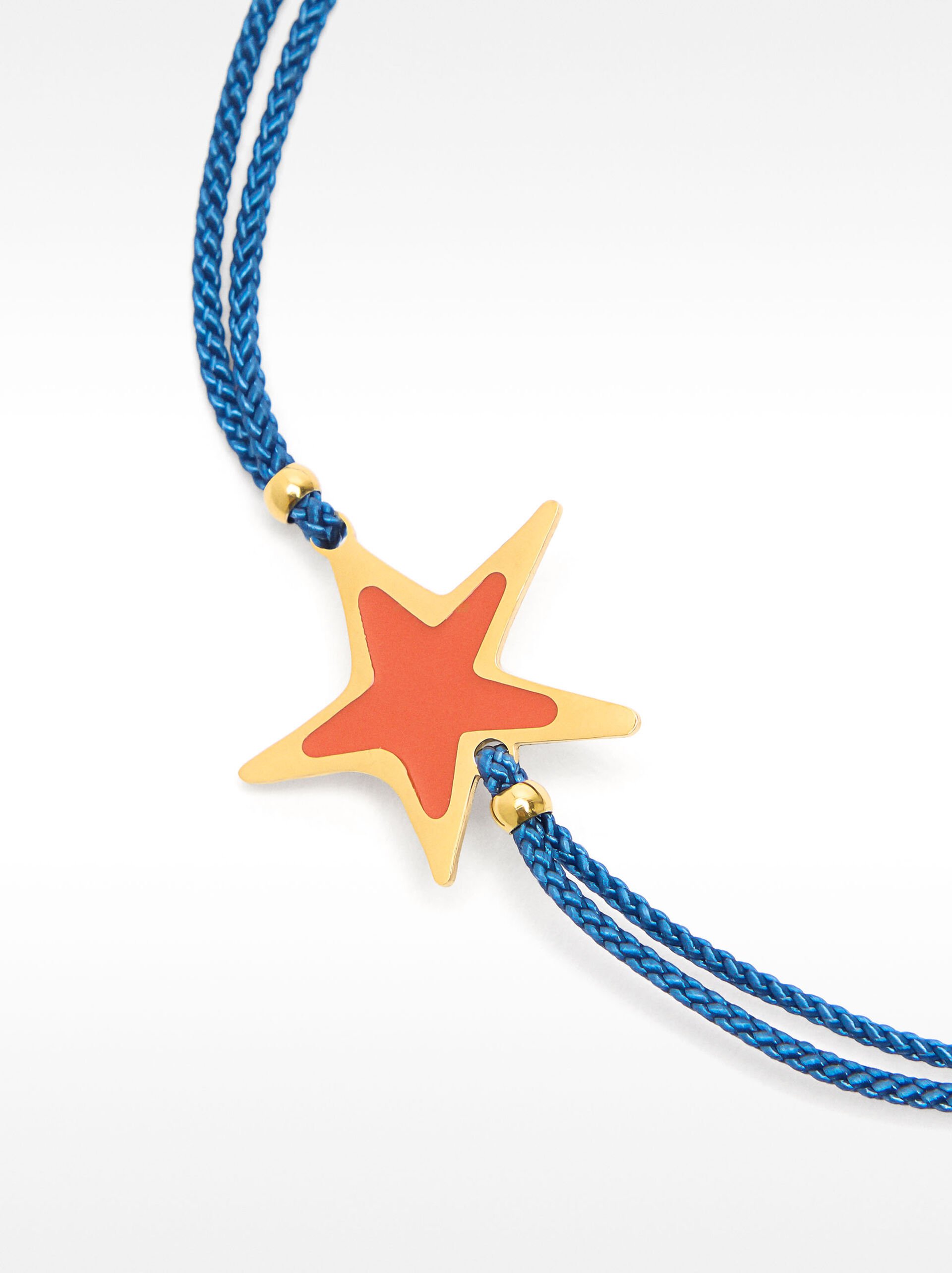 Pulsera ajustable estrella - acero inoxidable image number 2.0
