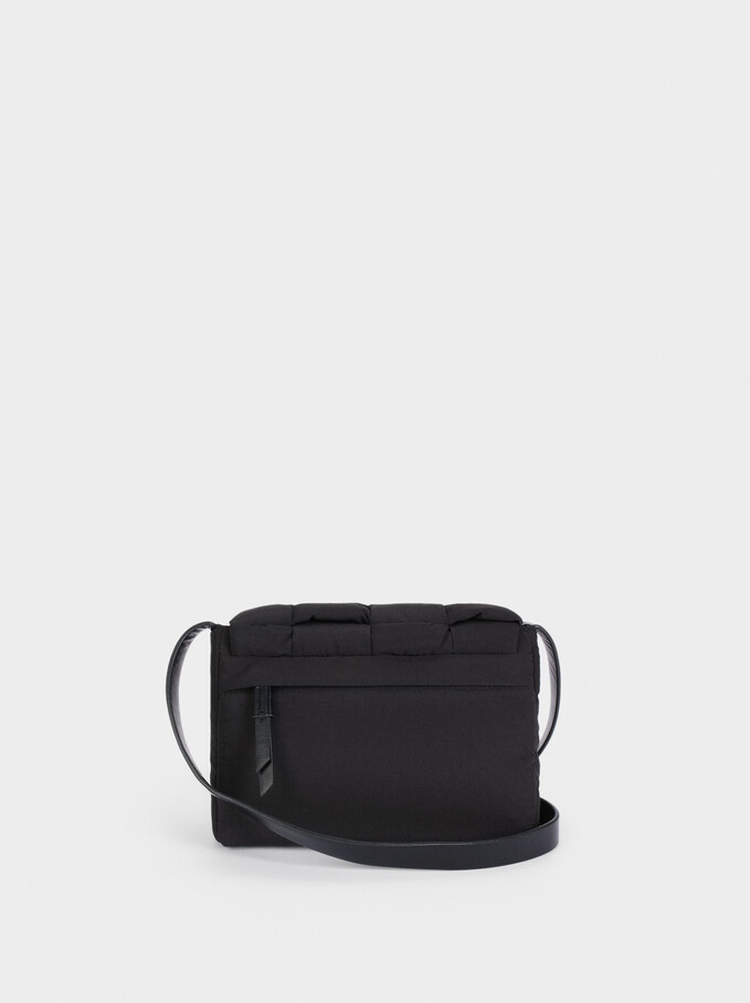 Crossbody Bag Made From Recycled Materials, Black, hi-res