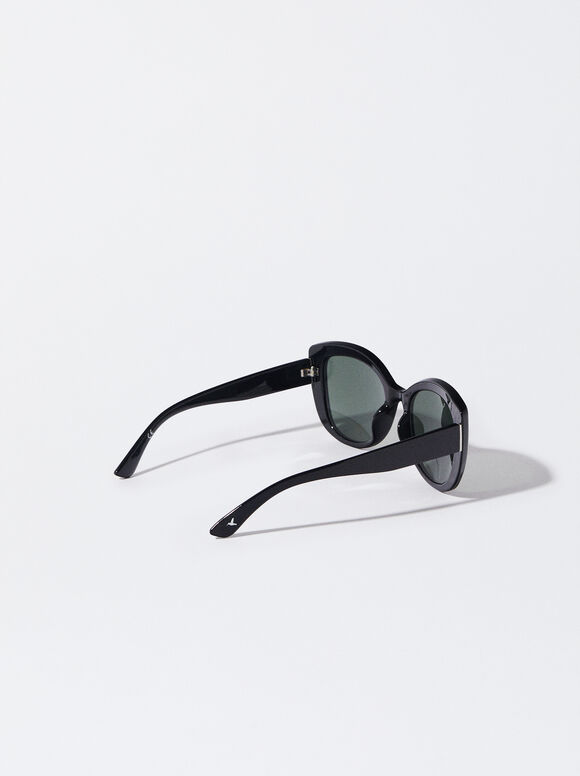 Kunststoffsonnenbrille, Schwarz, hi-res