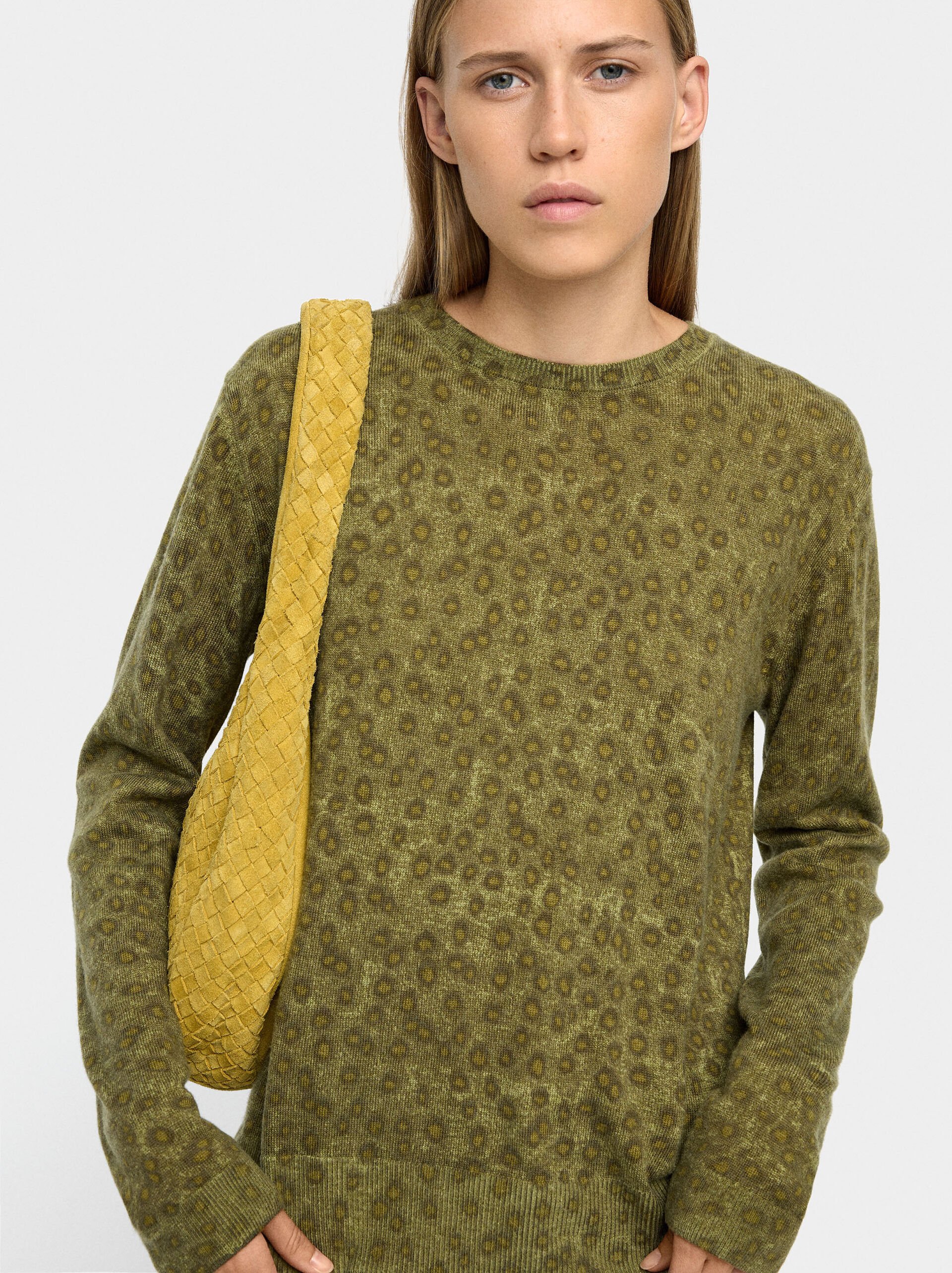Gemusterter Strickpullover image number 1.0