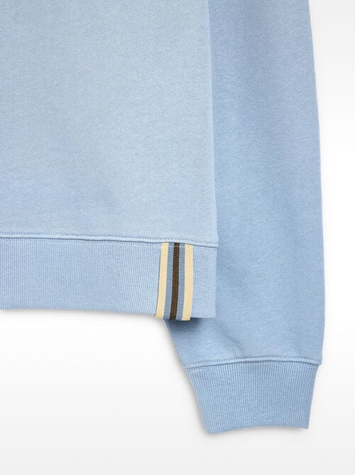 100% cotton sweatshirt with gathers