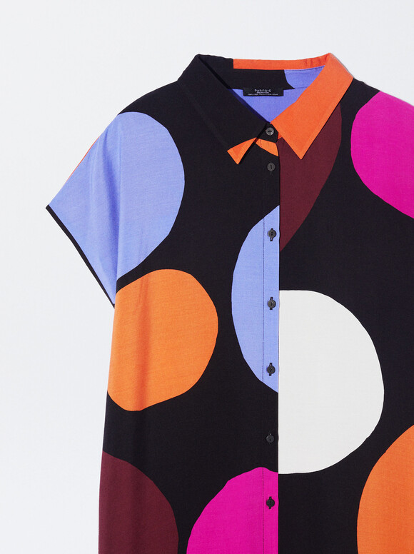 Robe Chemise Imprimée, Multicolore, hi-res