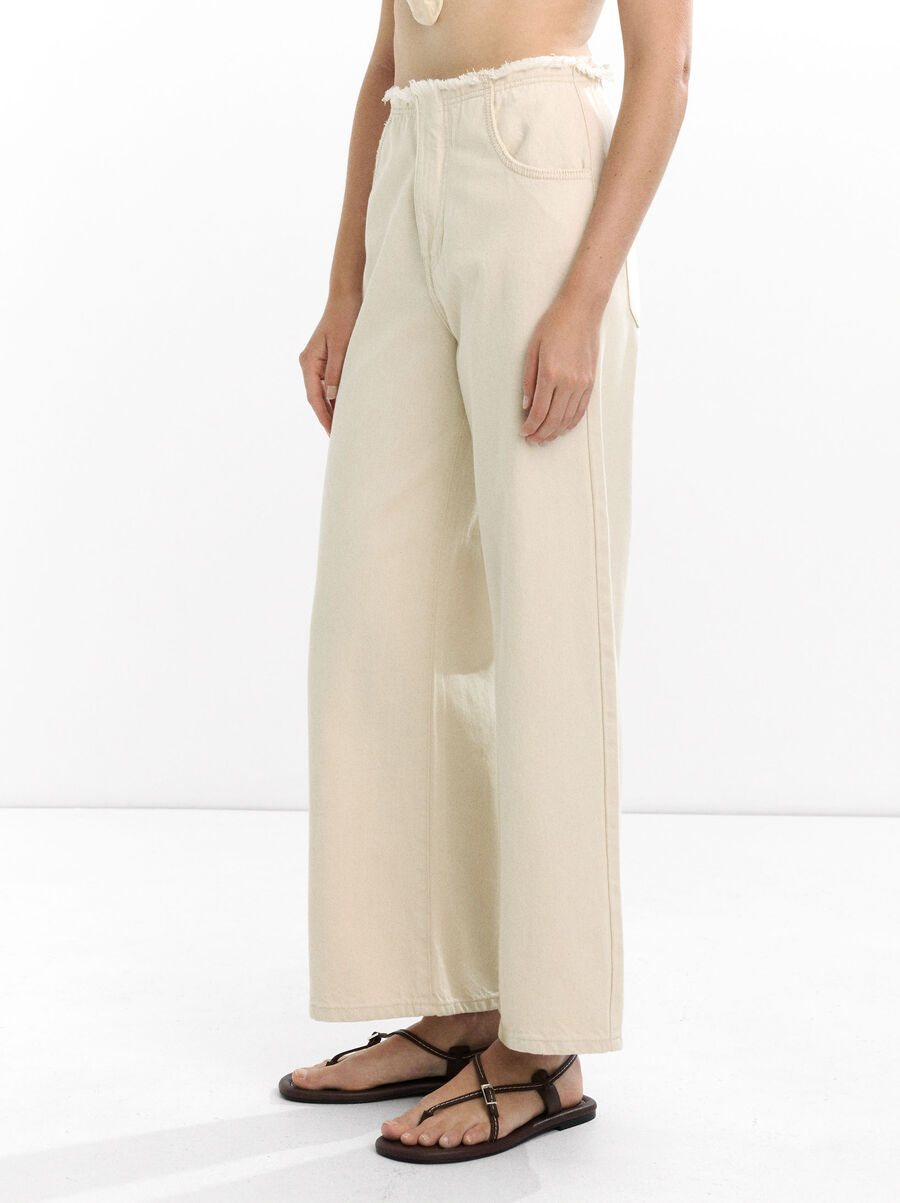 100% cotton denim trousers