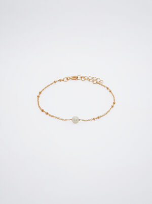 Golden Bracelet With Pearl image number 0.0