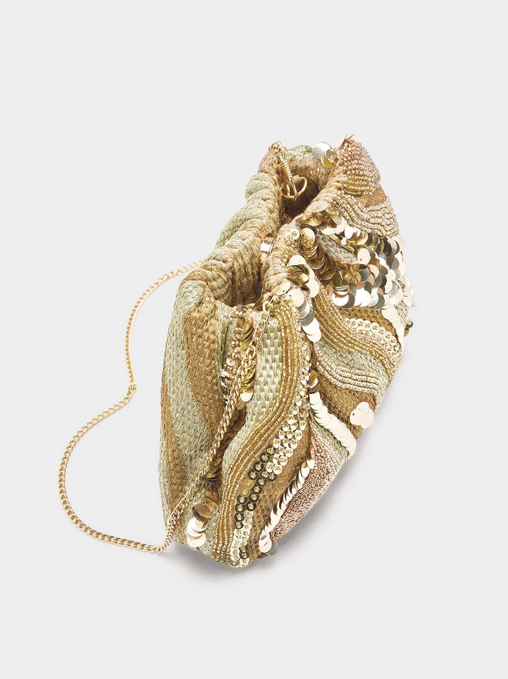 Party bag with beads and sequins