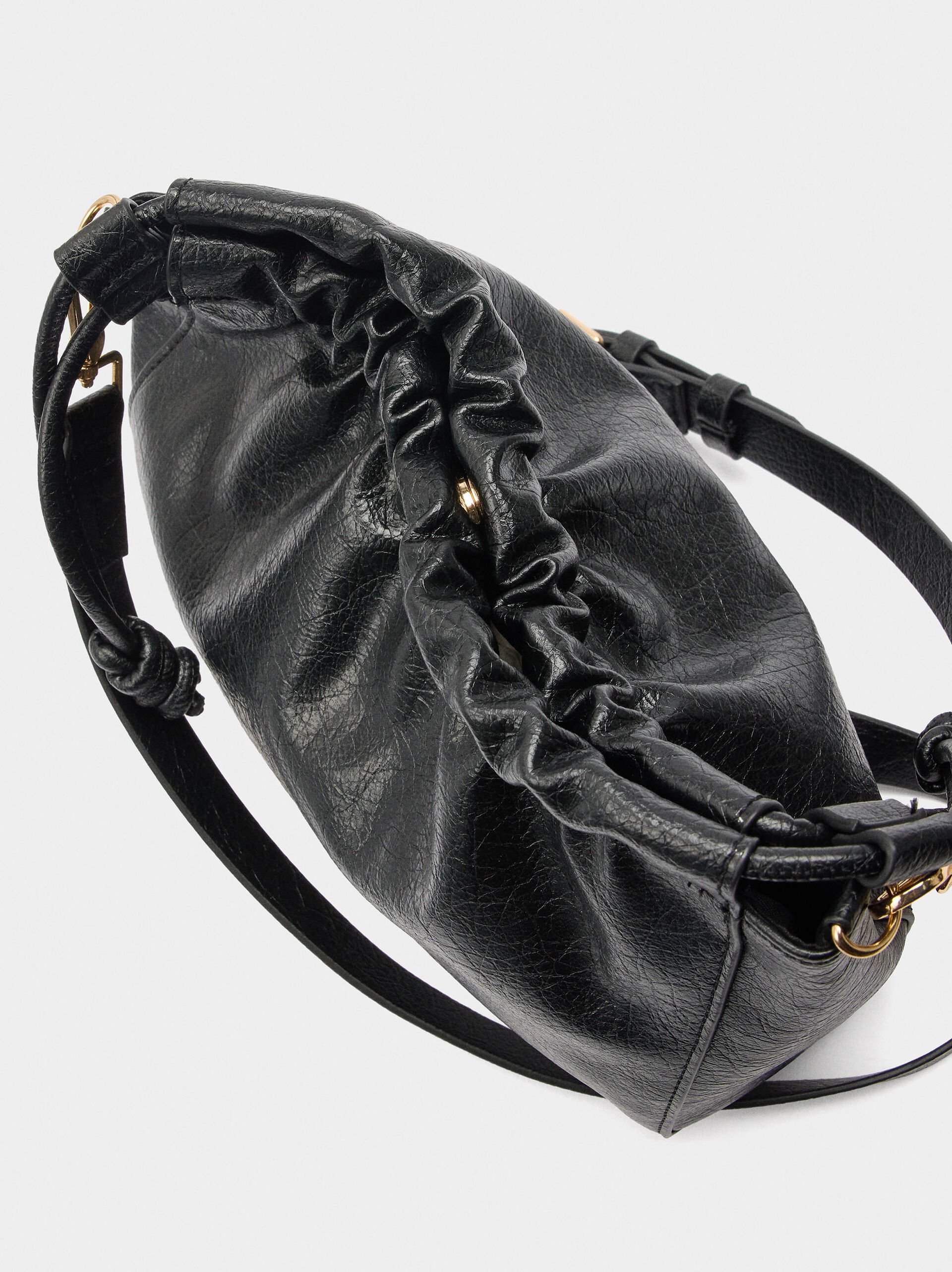 Crossbody bag with ruched detail image number 2.0