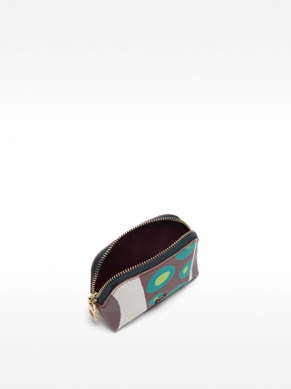 Printed coin purse with texture