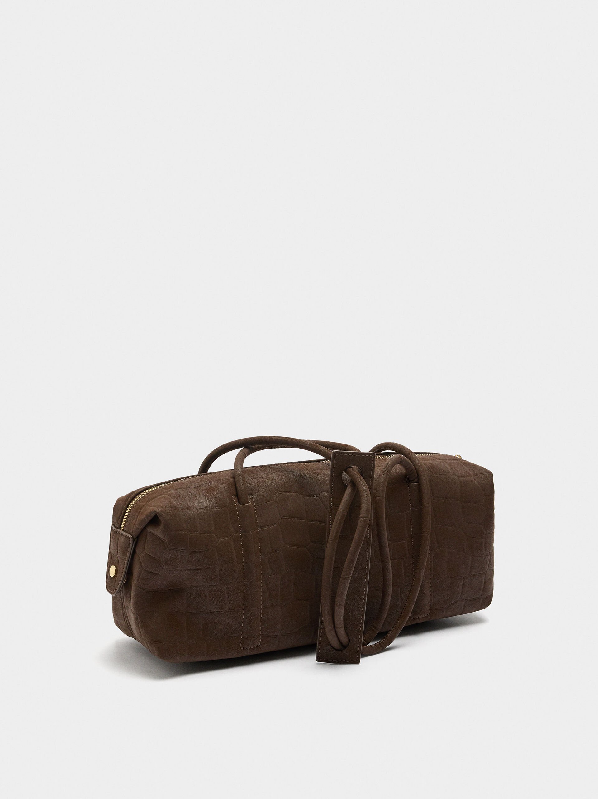 Shoulder bag with animal embossing image number 2.0