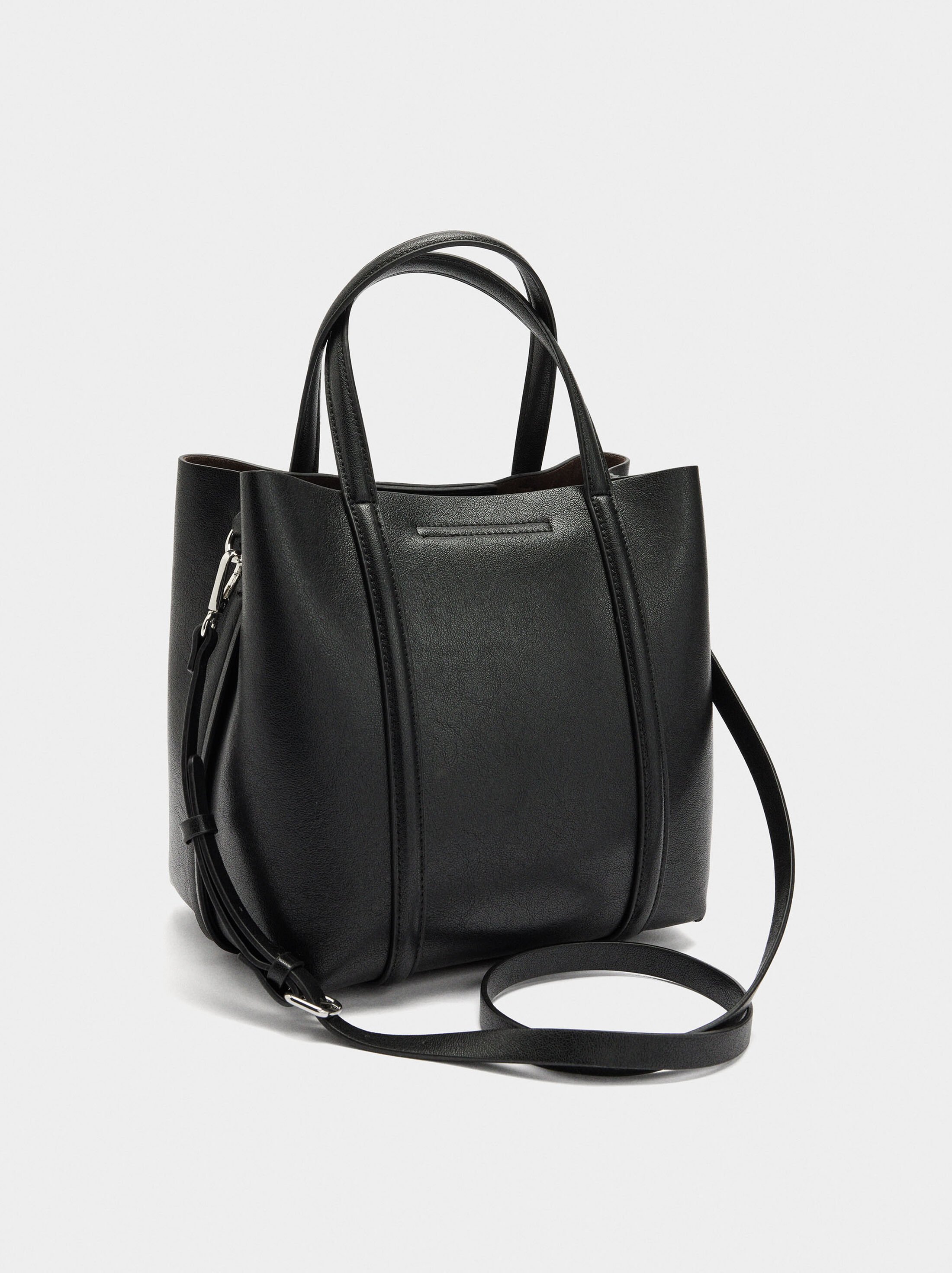 Tote bag with crossbody strap M image number 2.0