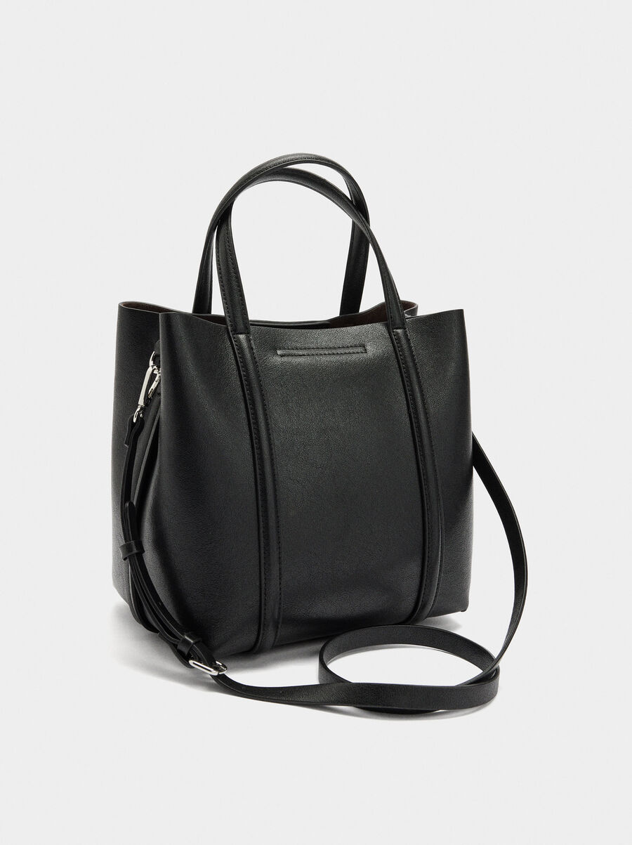 Tote bag with crossbody strap M