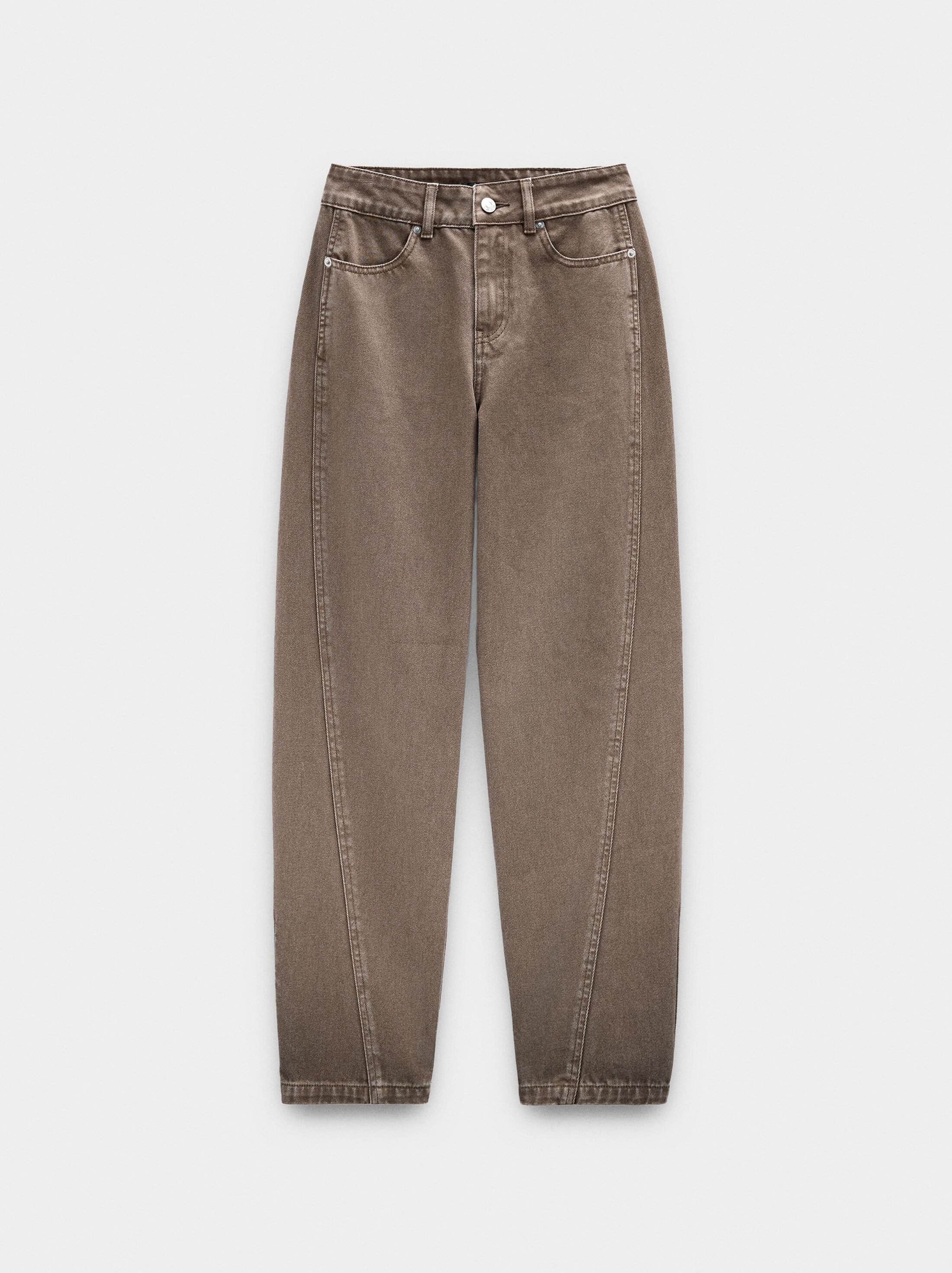 Pantalons baló de denim amples image number 5.0