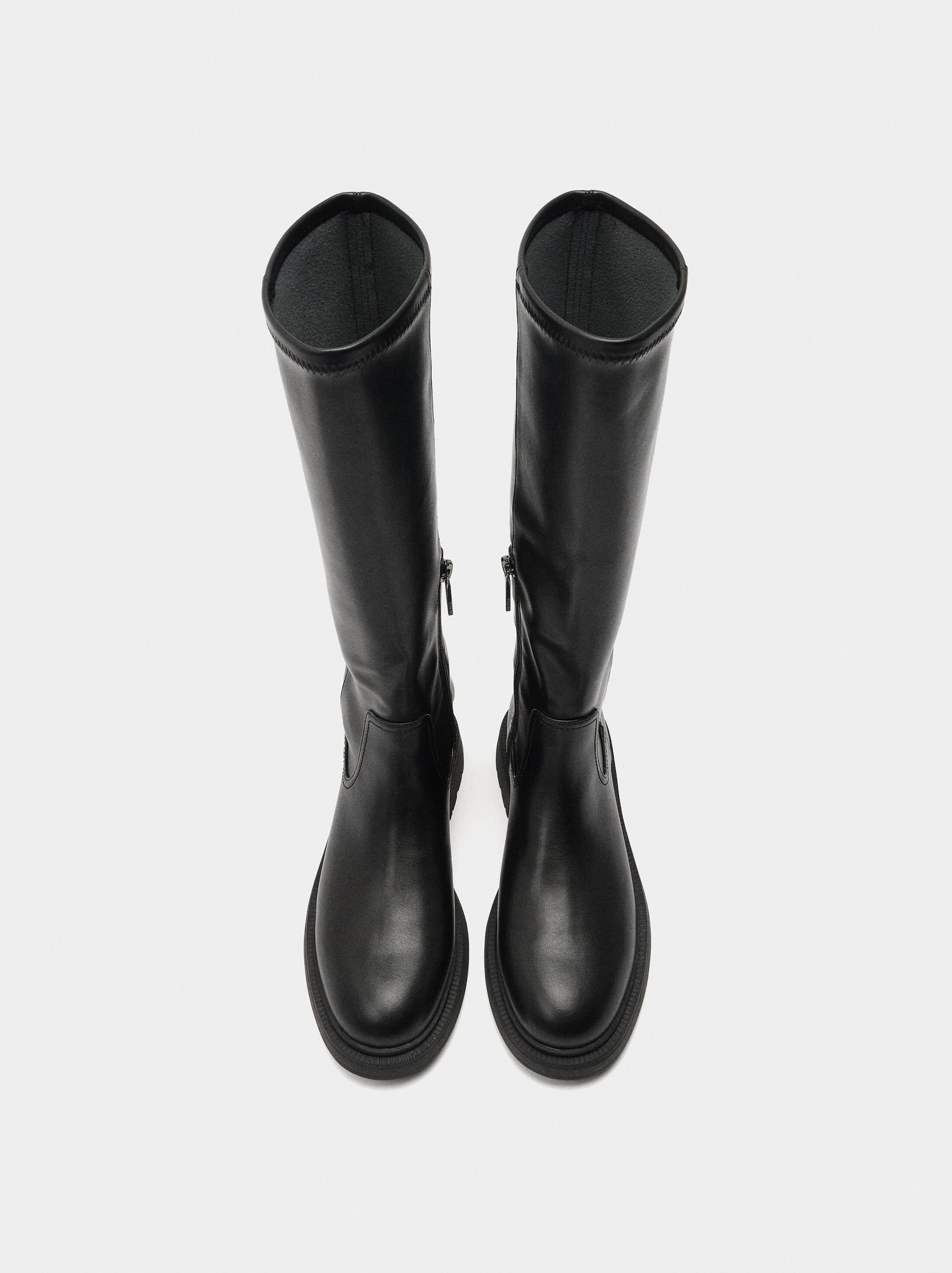 High boots with low heel image number 0.0