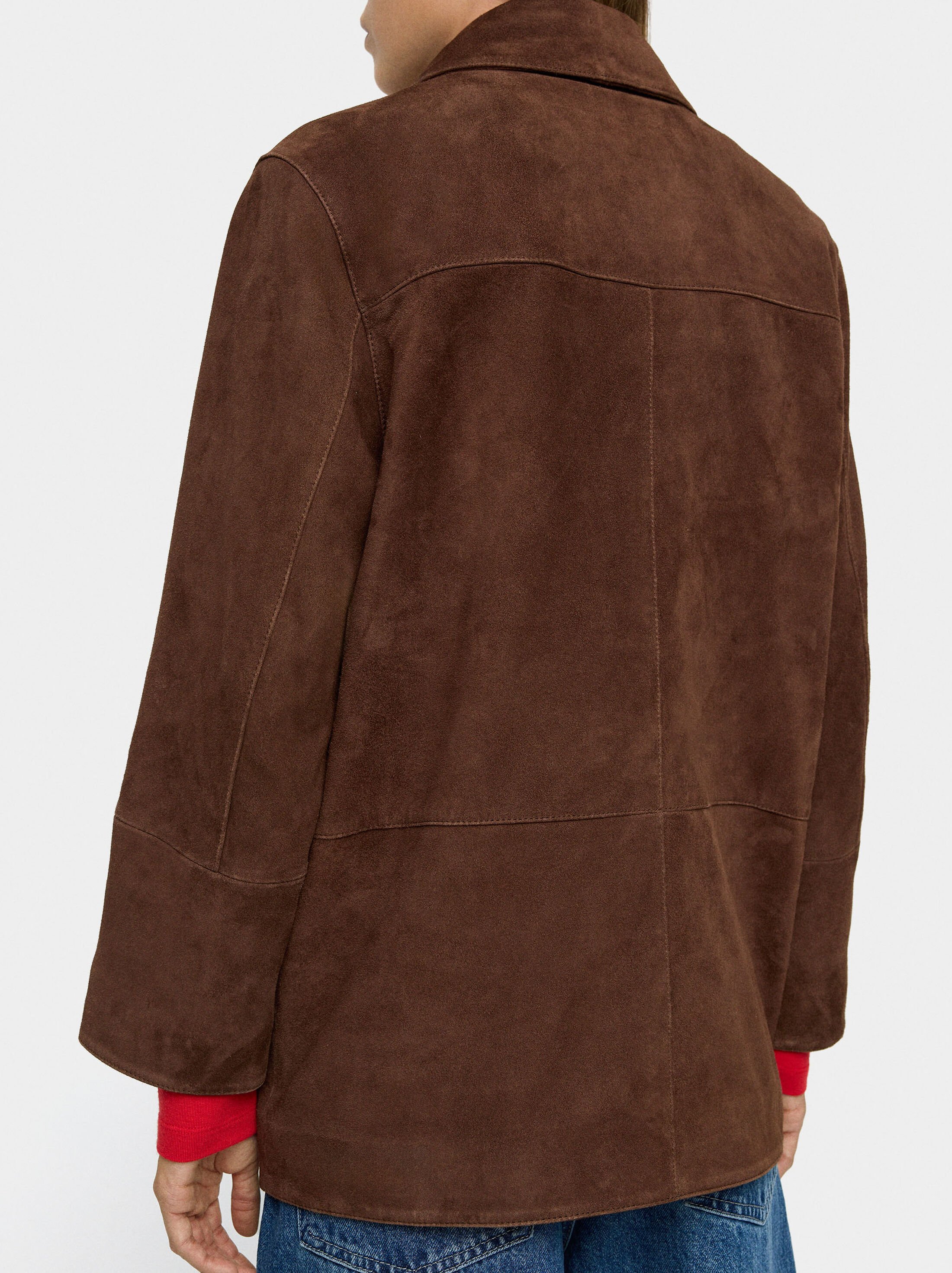 Chaqueta de piel con bolsillos image number 5.0