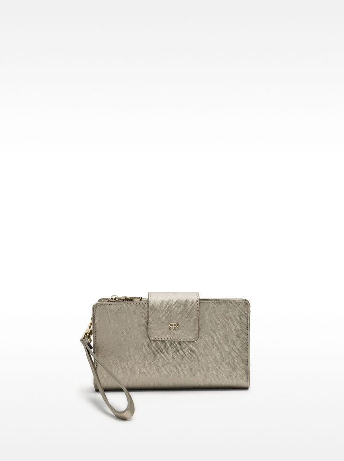 Cartera con asa de mano