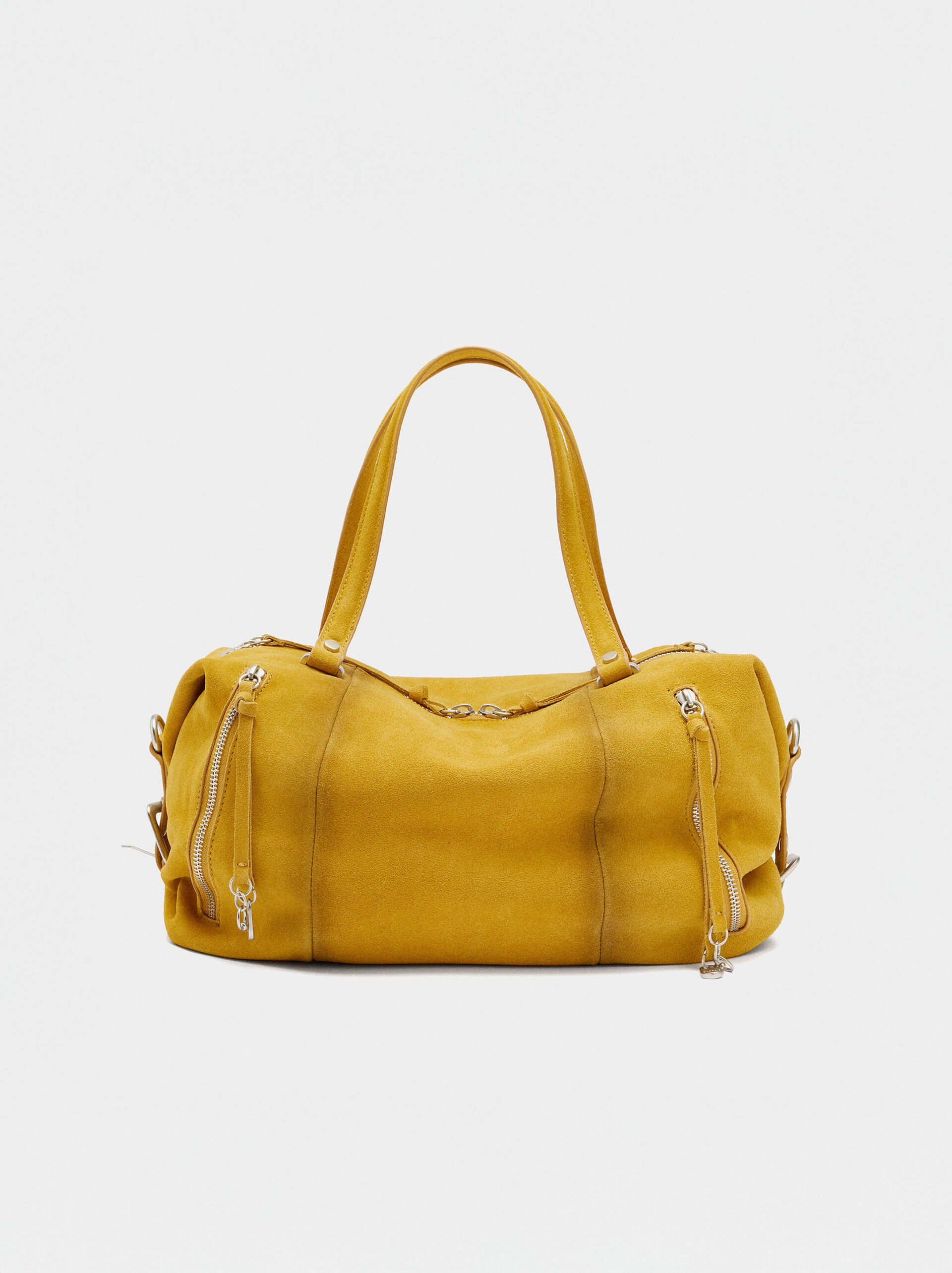 Leather tote bag image number 7.0