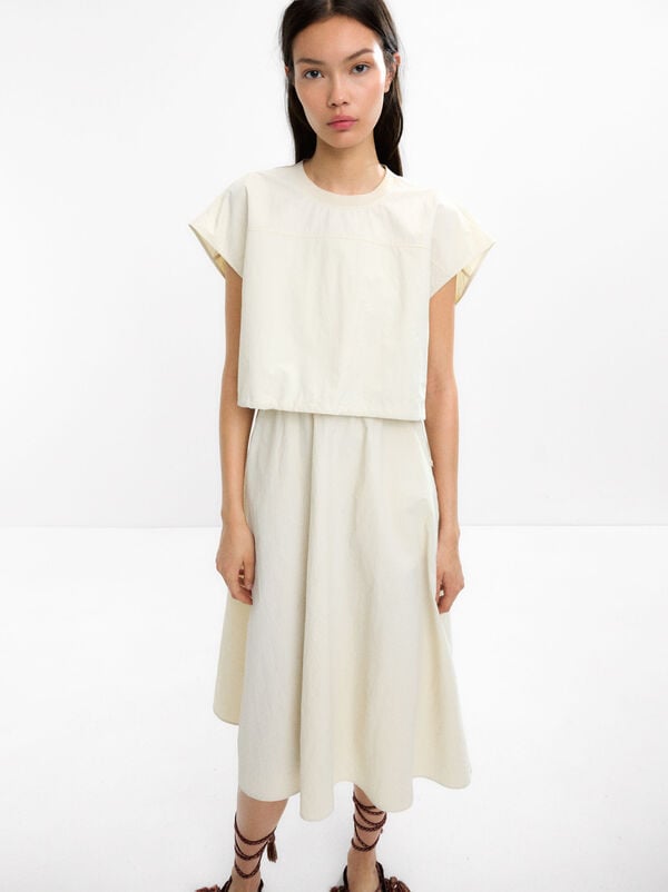 Ruched cropped top