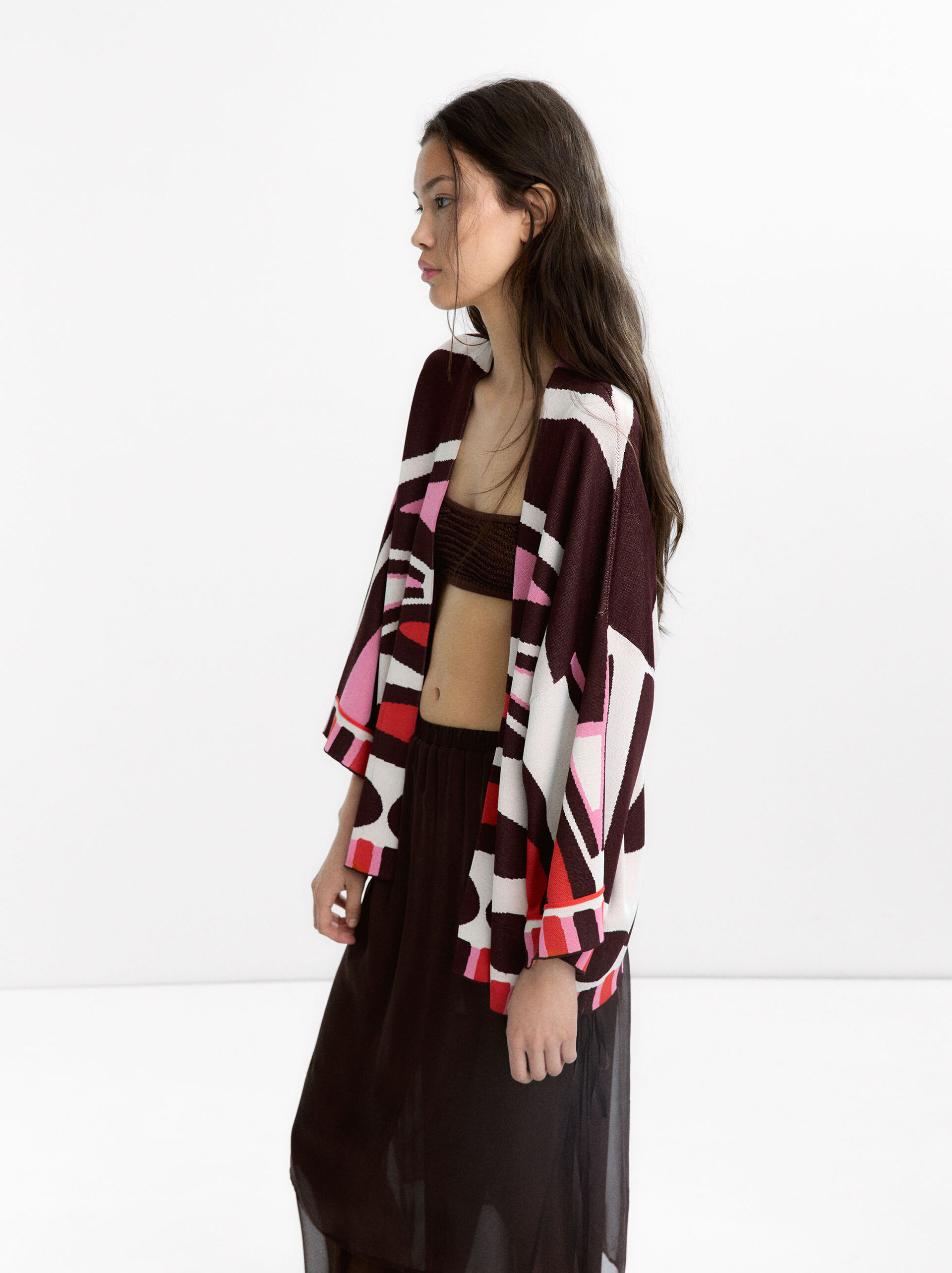 Jacquard-Strick-Kimono image number 3.0