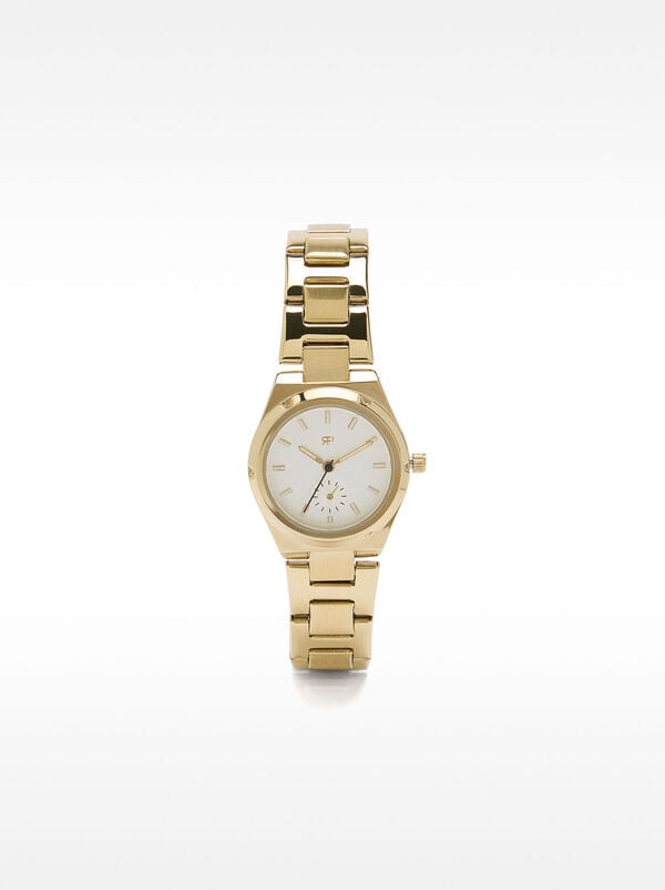 Watch with stainless steel wristband