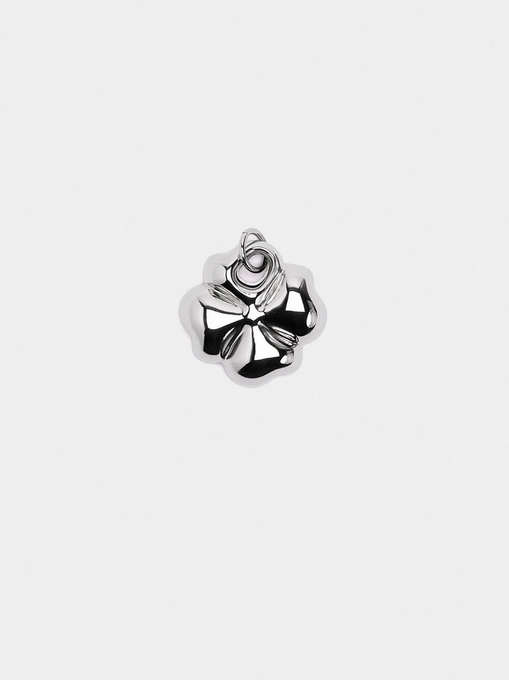 Clover charm - stainless steel