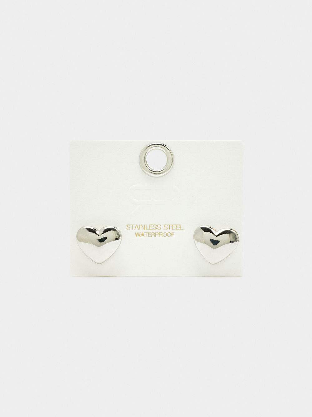 Heart earrings - stainless steel