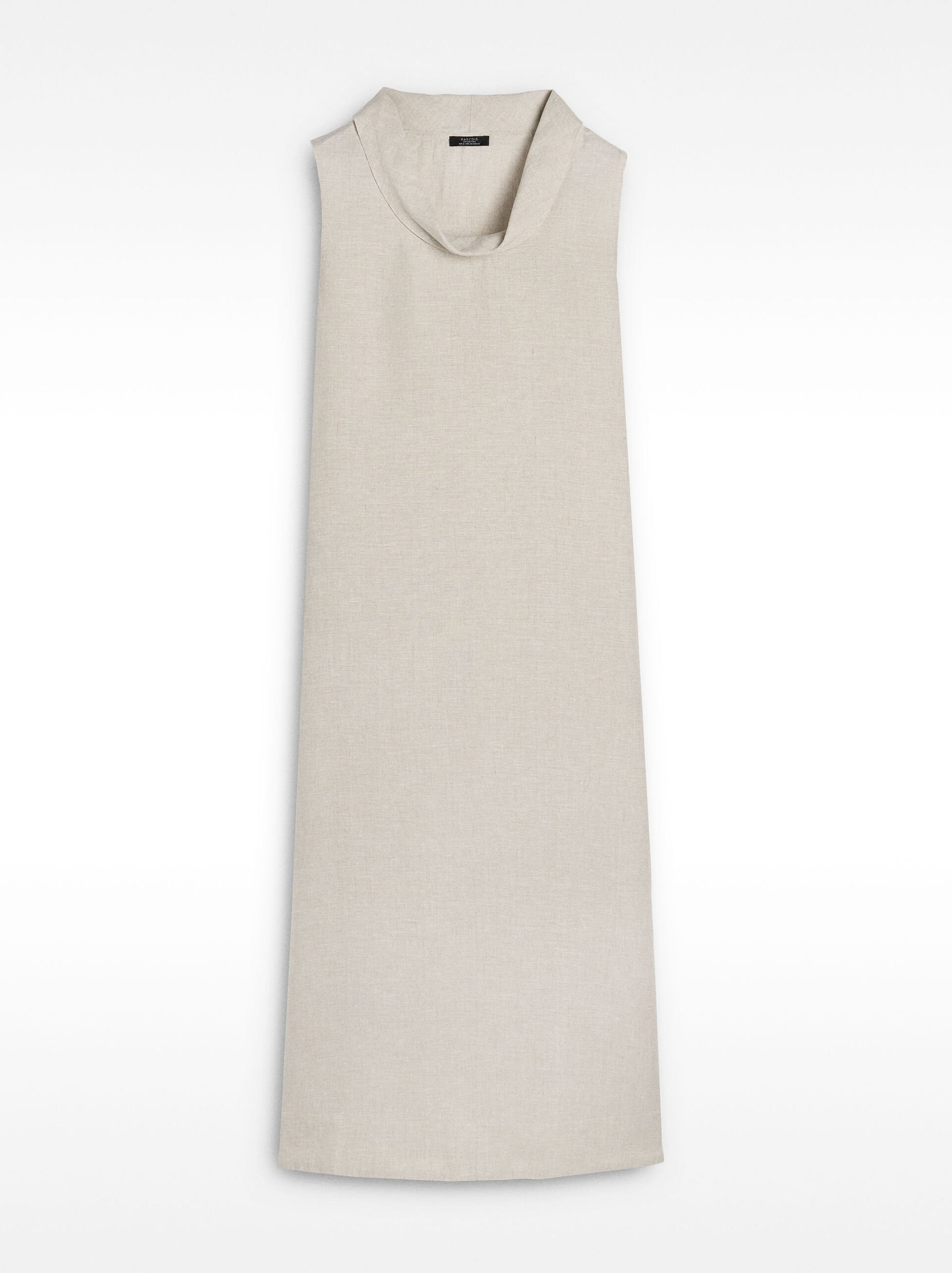 Vestido midi 100% de lino image number 4.0