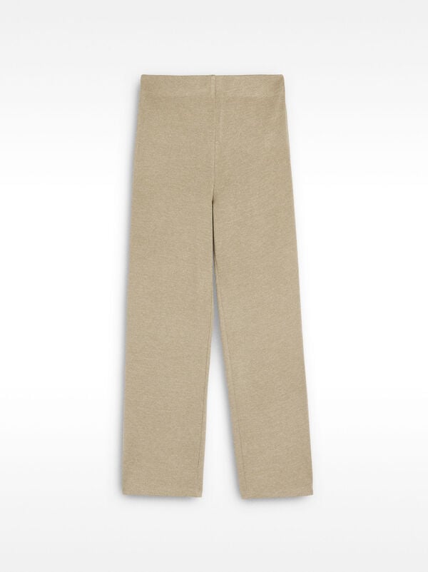Trousers with elastic waistband