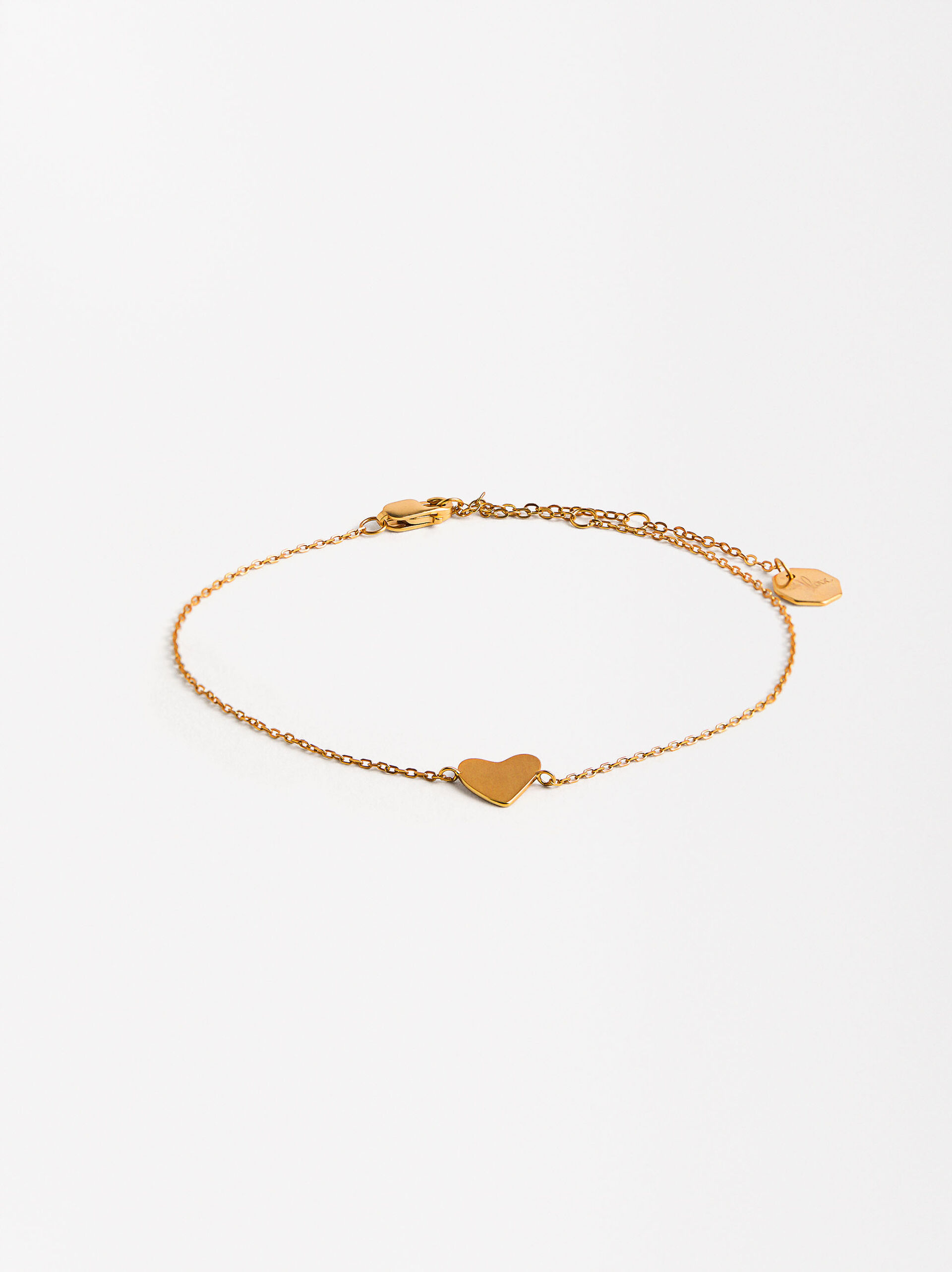  Pulsera con corazón - plata de ley 925 image number 0.0