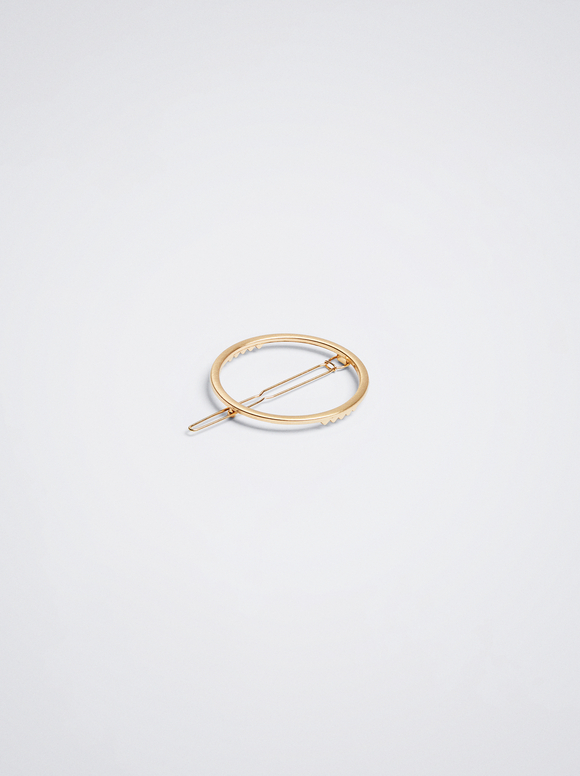 Golden Circular Pin, Golden, hi-res