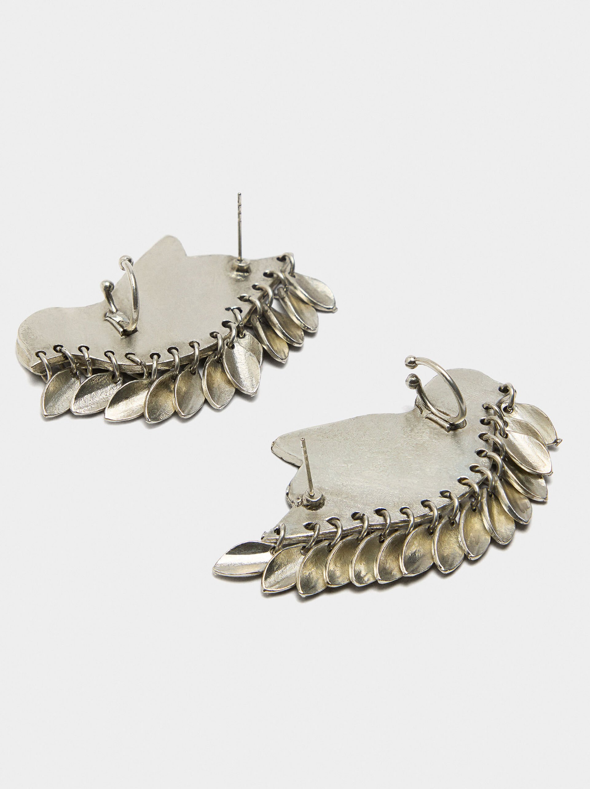 Earrings ear jacket with bird image number 3.0