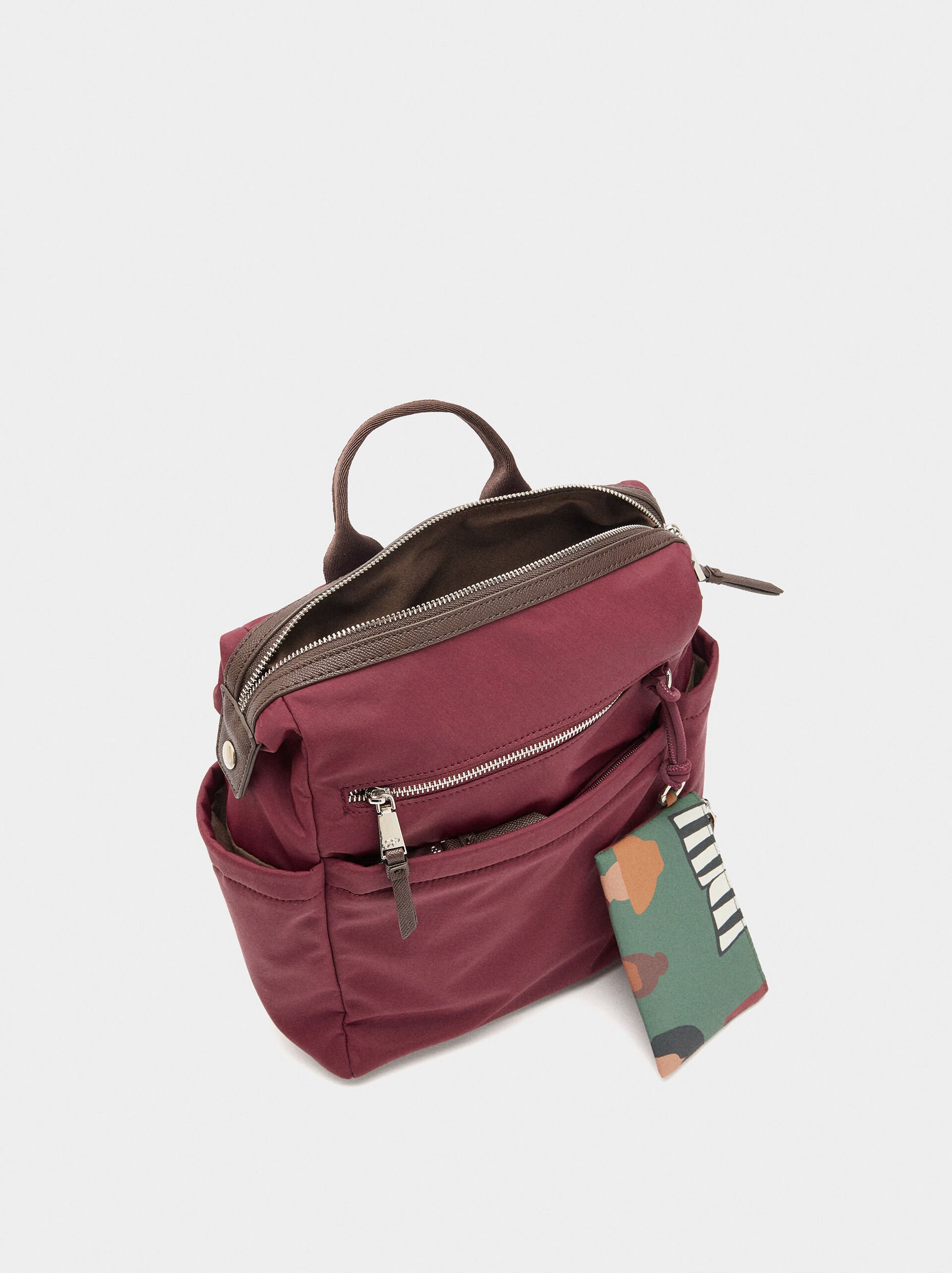 Nylon laptop backpack 13" image number 4.0