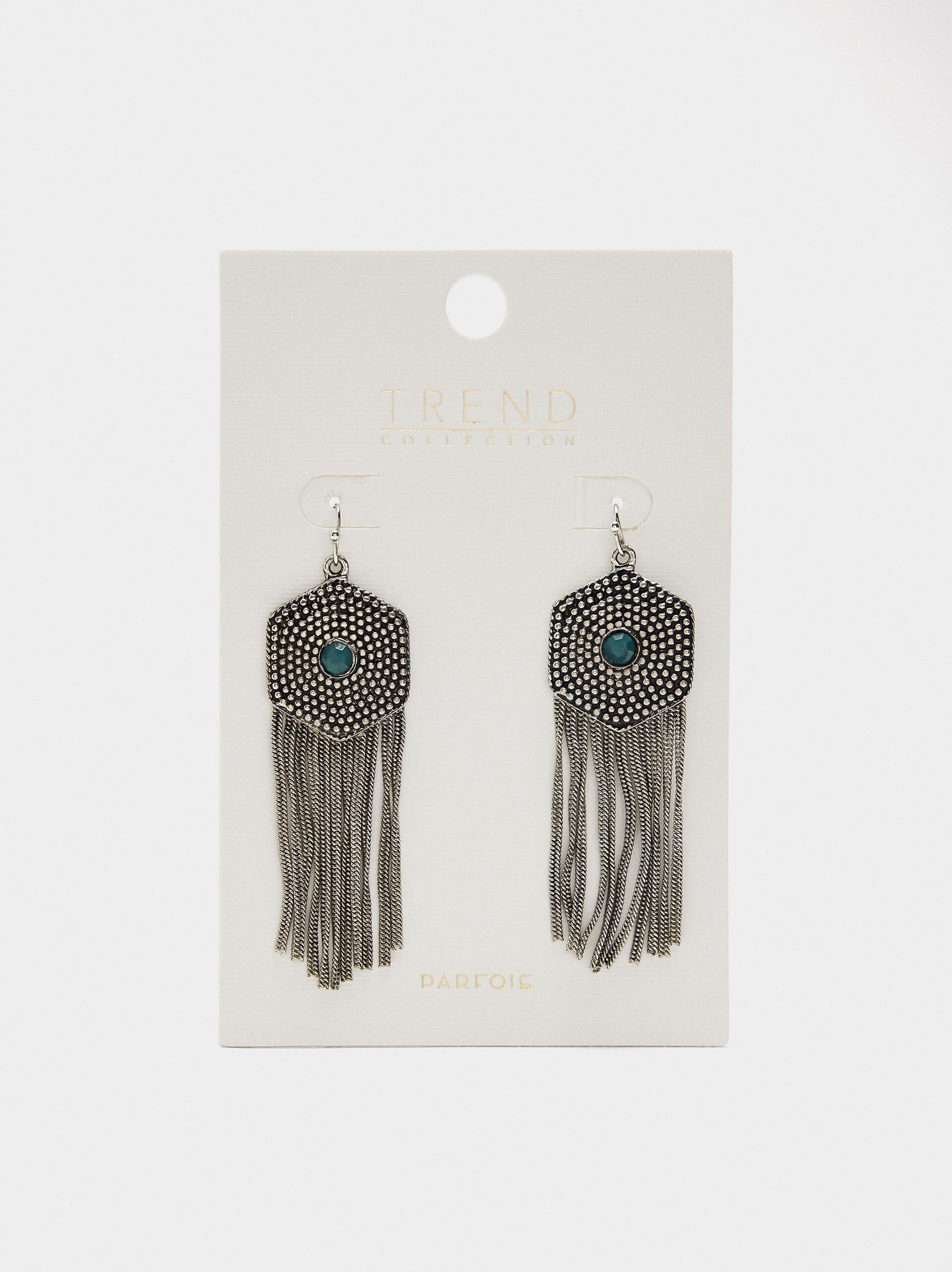 Boucles d'oreilles maxi en hexagone image number 4.0