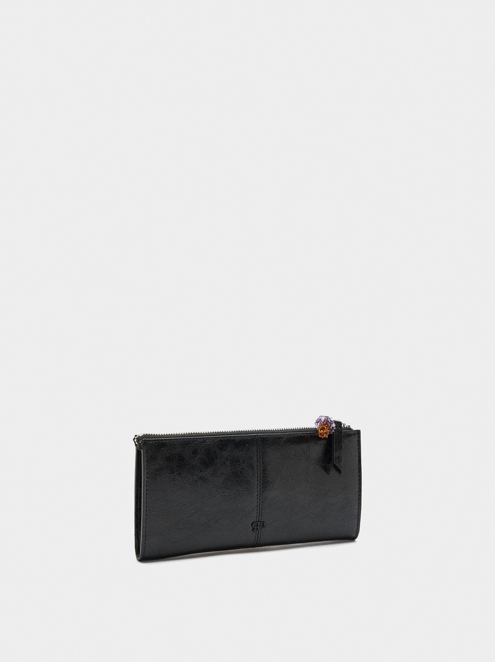 Wallet with cracked effect image number 2.0
