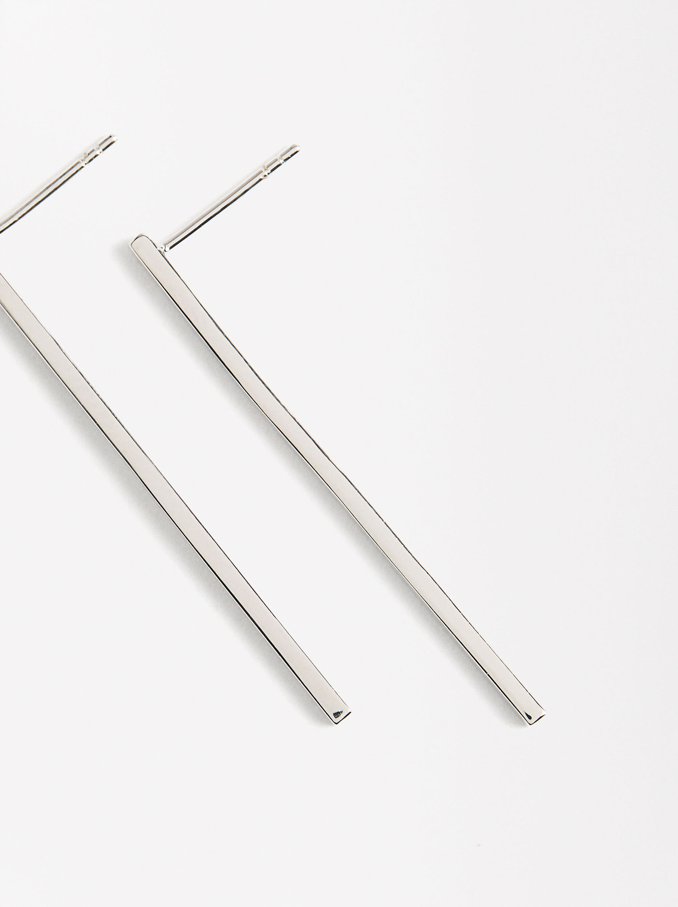Pendientes barra - plata de ley 925 image number 2.0