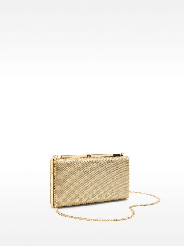 Party clutch bag with chain handle