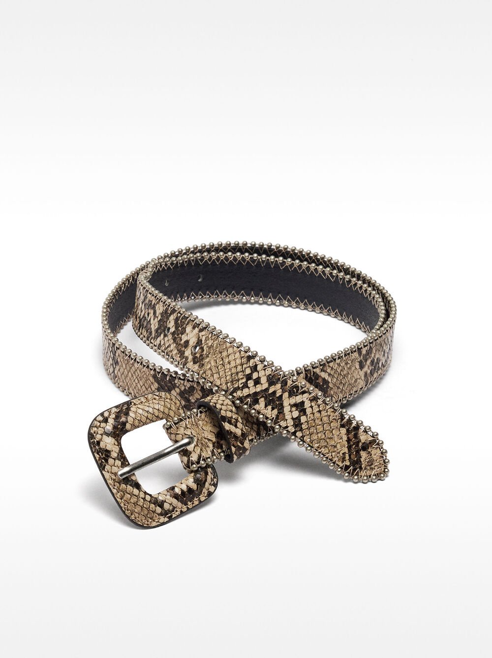 Ceinture imprimée animal avec des sphères