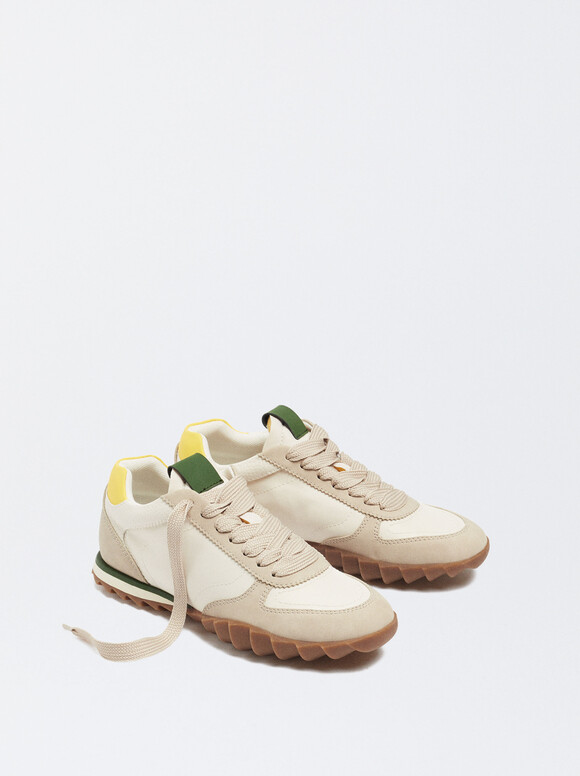 Zapatillas Running Nylon, Beige, hi-res