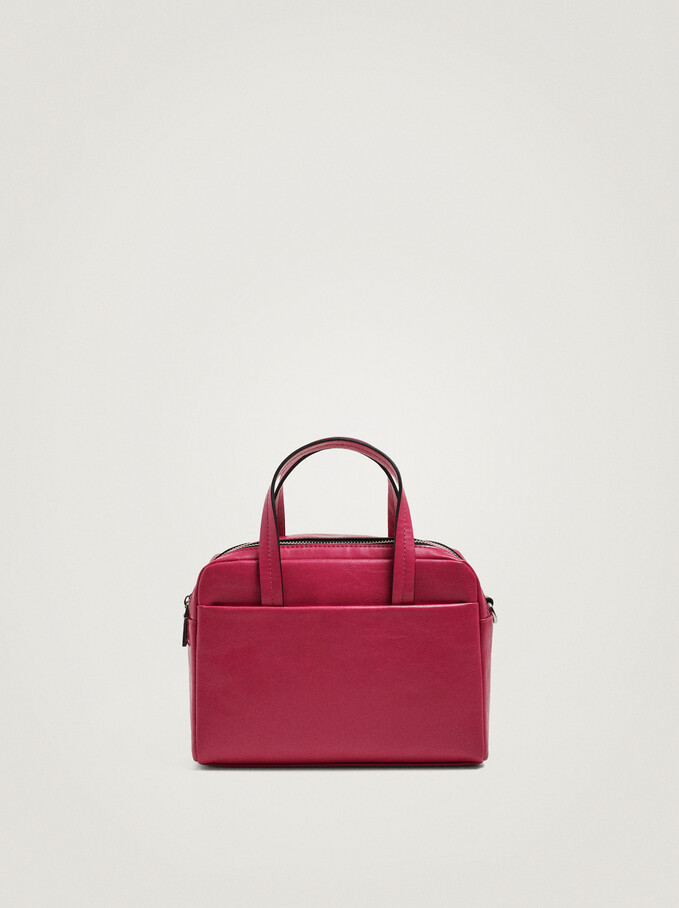 Bag With Double Handle, Fuchsia, hi-res