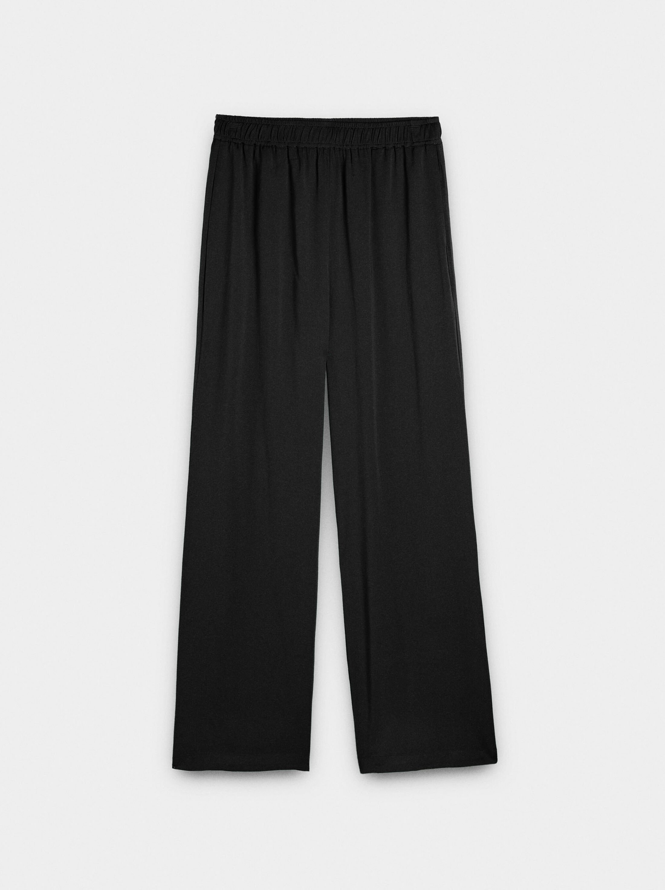 Pantalons folgats amb cintura elàstica image number 4.0