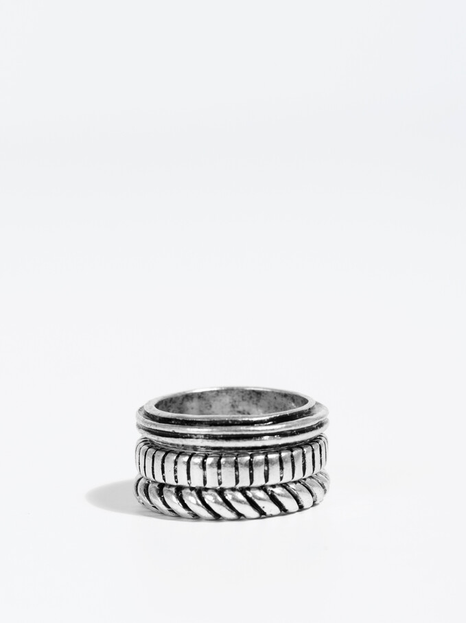 Basic Ring, Silver, hi-res