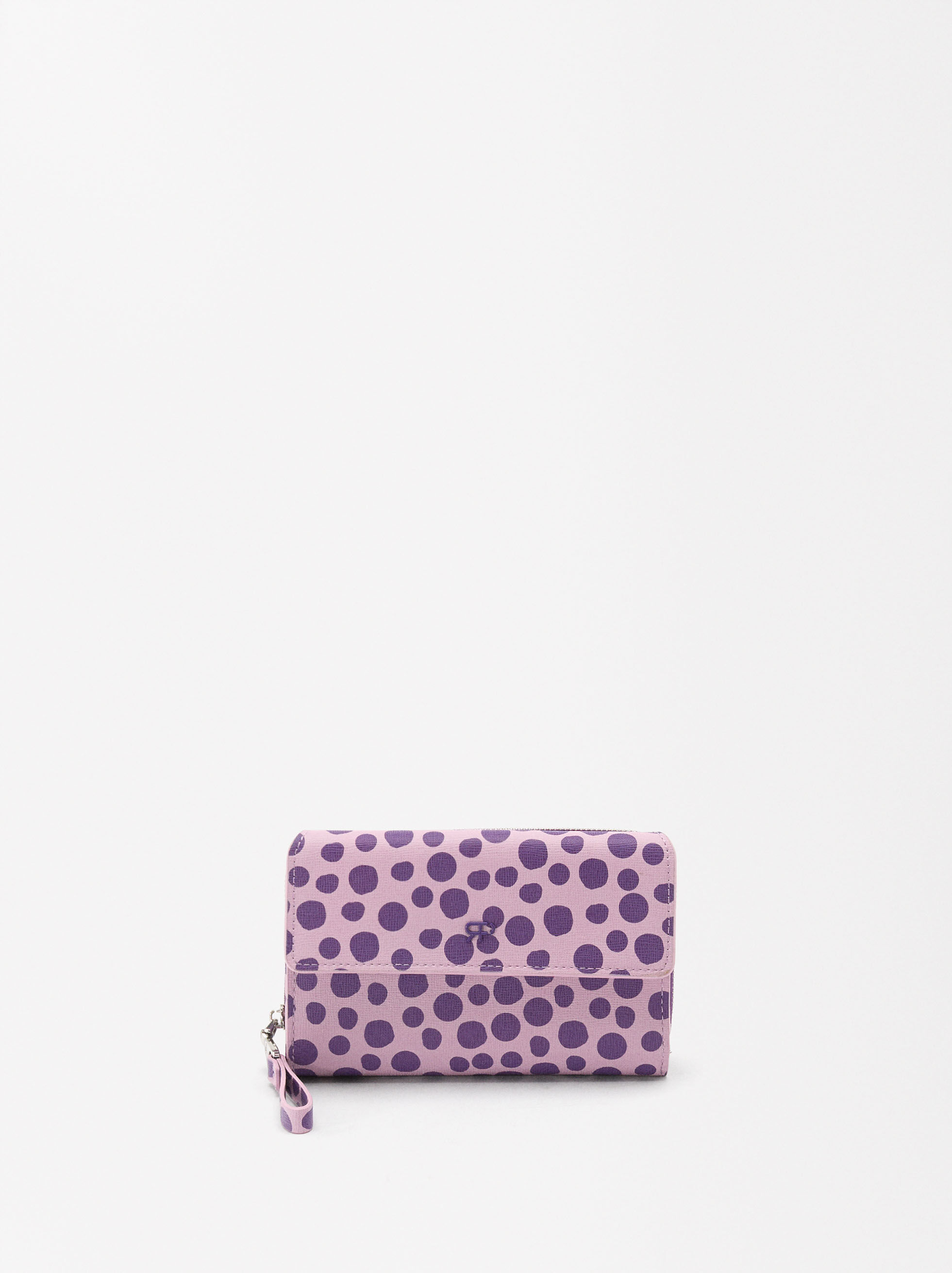 Portafoglio Chiusura Con Patta A Pois Multicolore Parfois