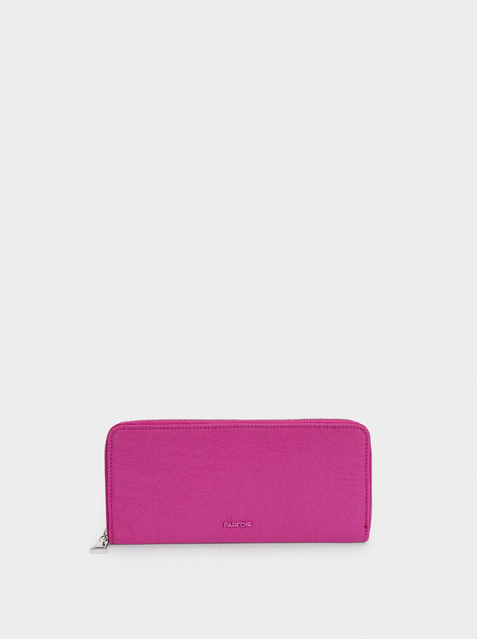 Large Nylon Wallet, Purple, hi-res