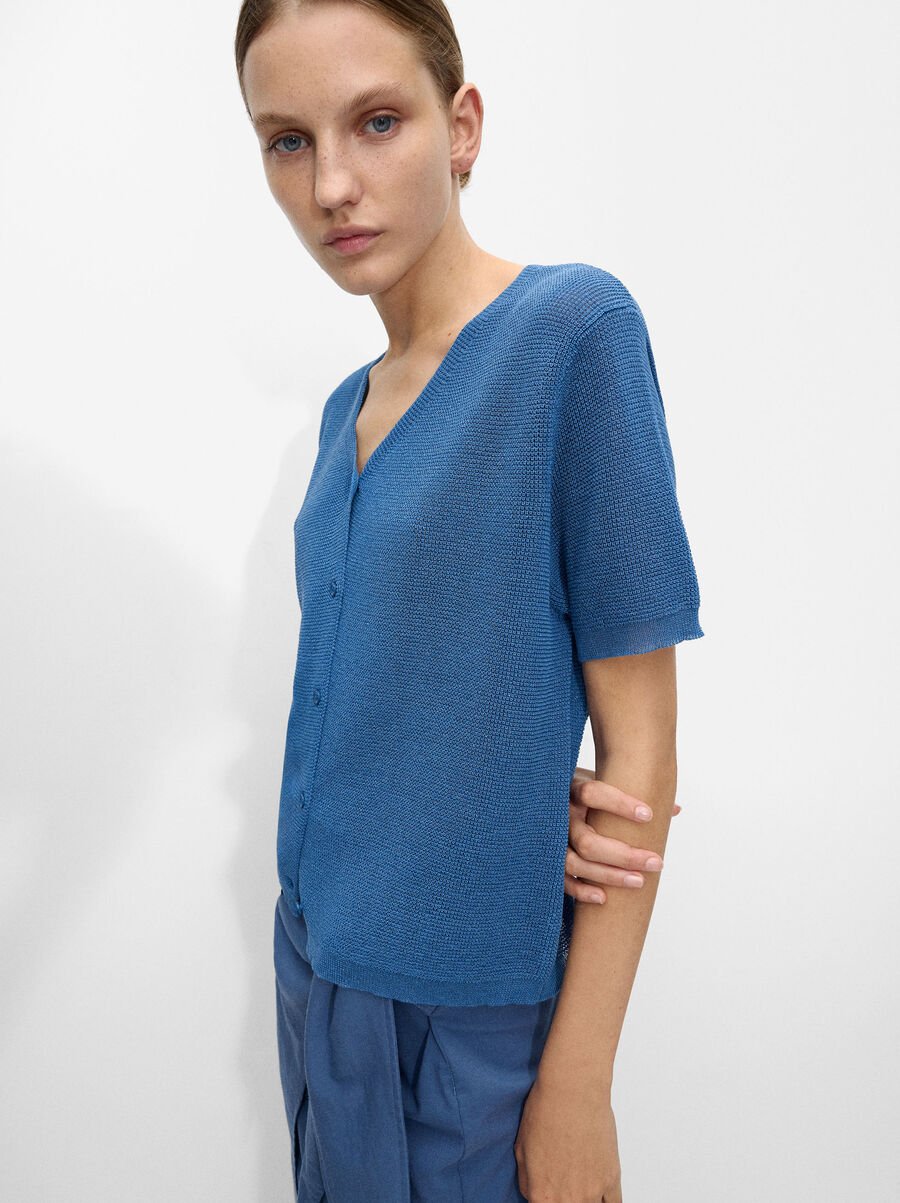 Short sleeve cardigan