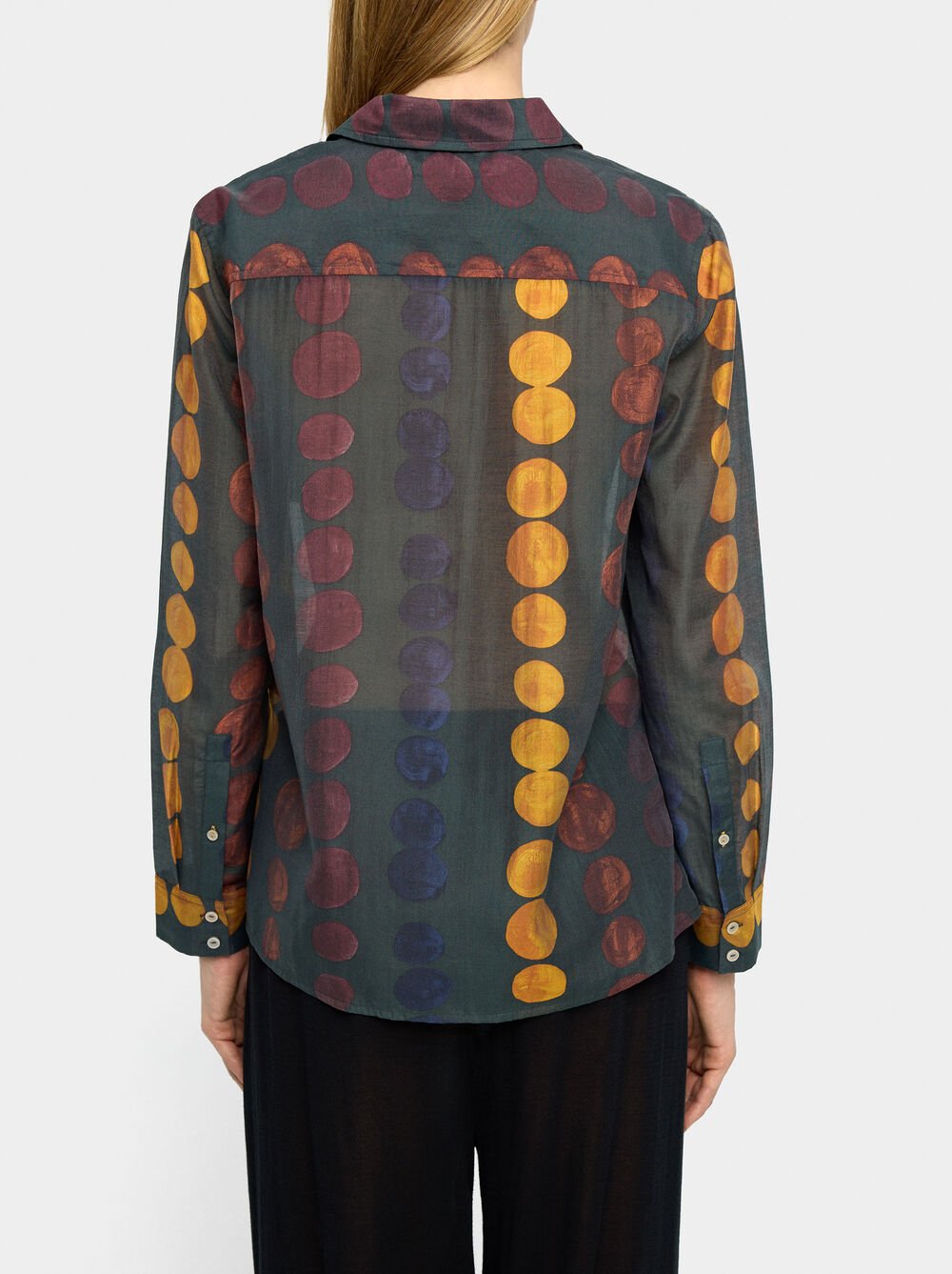 Semi-transparent printed shirt